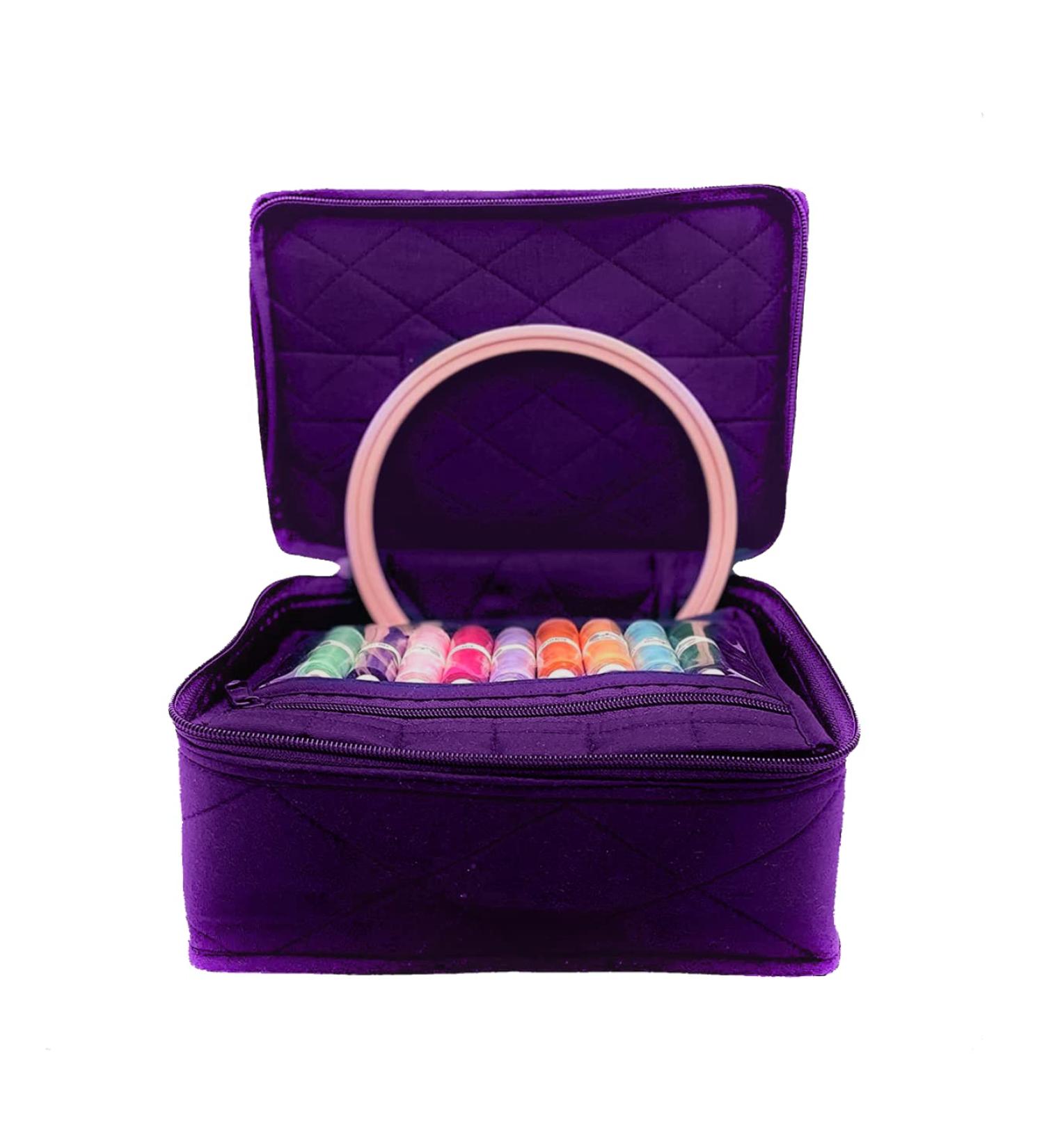Yazzii 4 Pocket Crafter's Organizer Tote - Arts & Crafts Storage Bag (Purple) - Buy Online on GoSupps.com