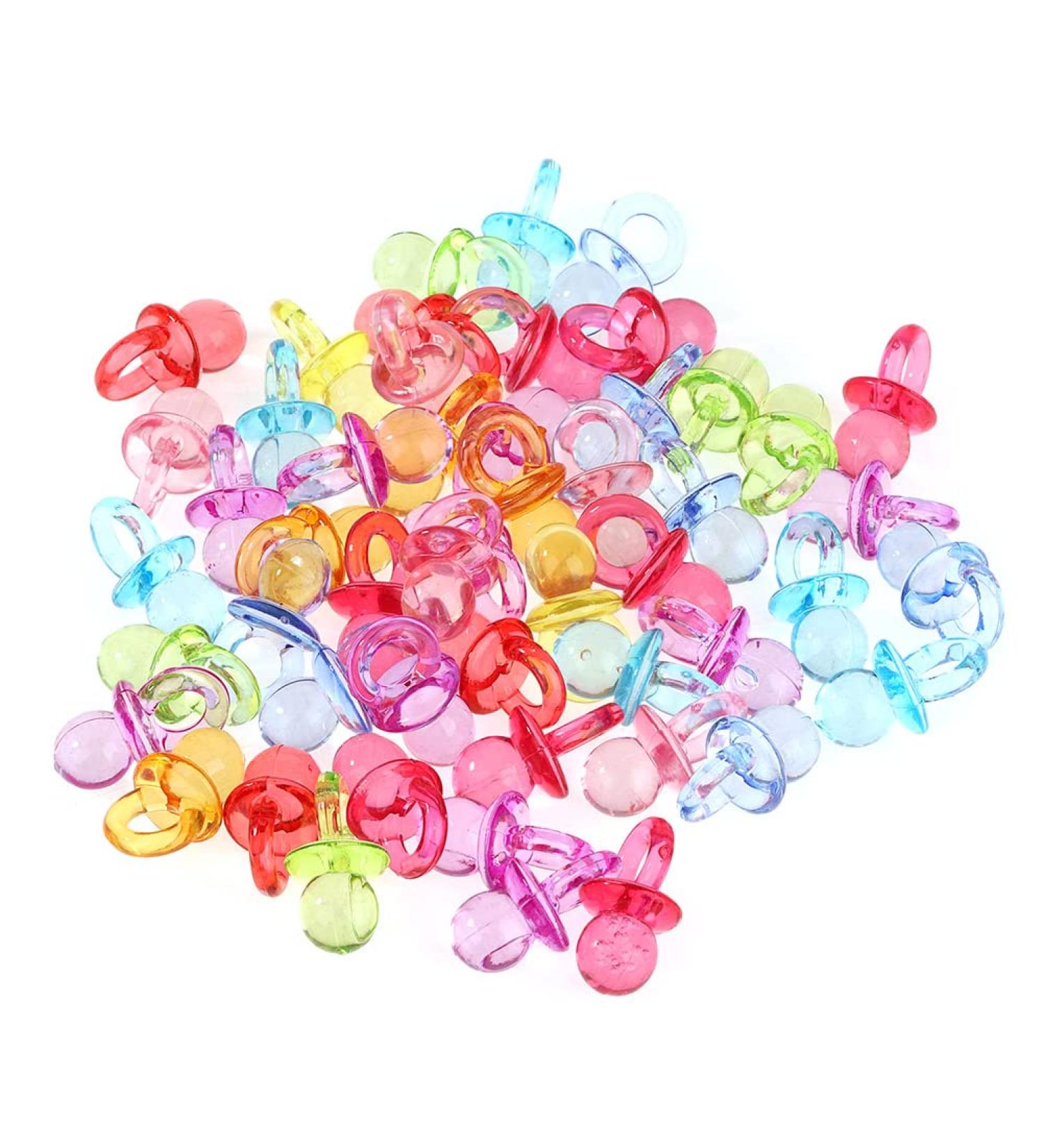 Beautiful Acrylic Baby Pacifiers - Safe & Colorful Table Scatter for Newborns - Buy Online on GoSupps.com