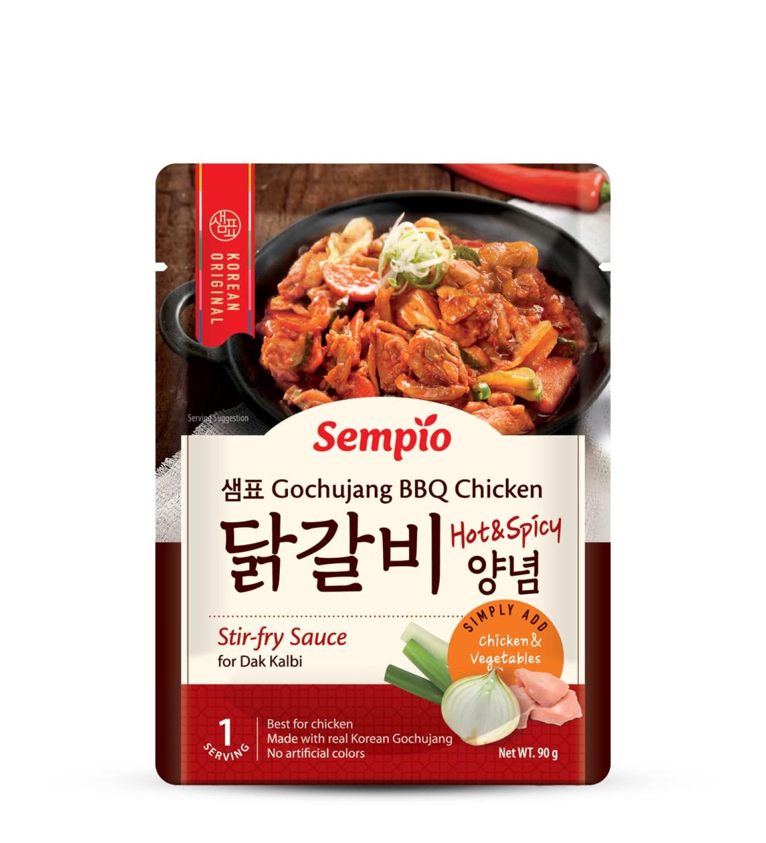 Sempio Spicy Gochujang BBQ Chicken Sauce 90g - Premium Marinade for Savory Grilled Chicken - Buy Online on GoSupps.com