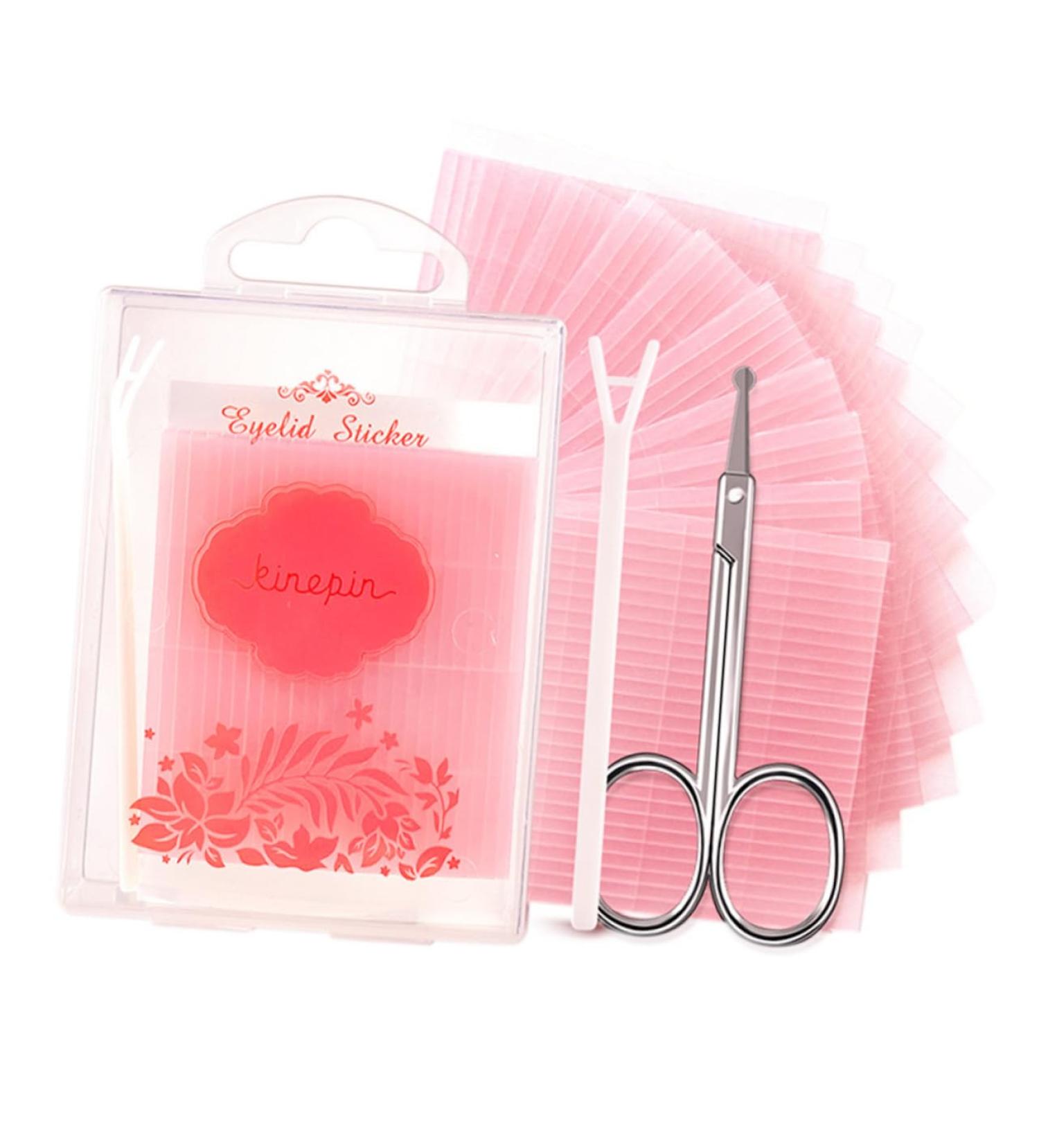 minkissy 1 Set Double Eyelid Sticker Clear Transparent Eyelid Tapes Double Eyelid Tape Lace Eyelid Tape Eyelid Lifter Strips Transparent Stickers Clear Tape Two Sided Tape Eye Patch Slim - Buy Online on GoSupps.com