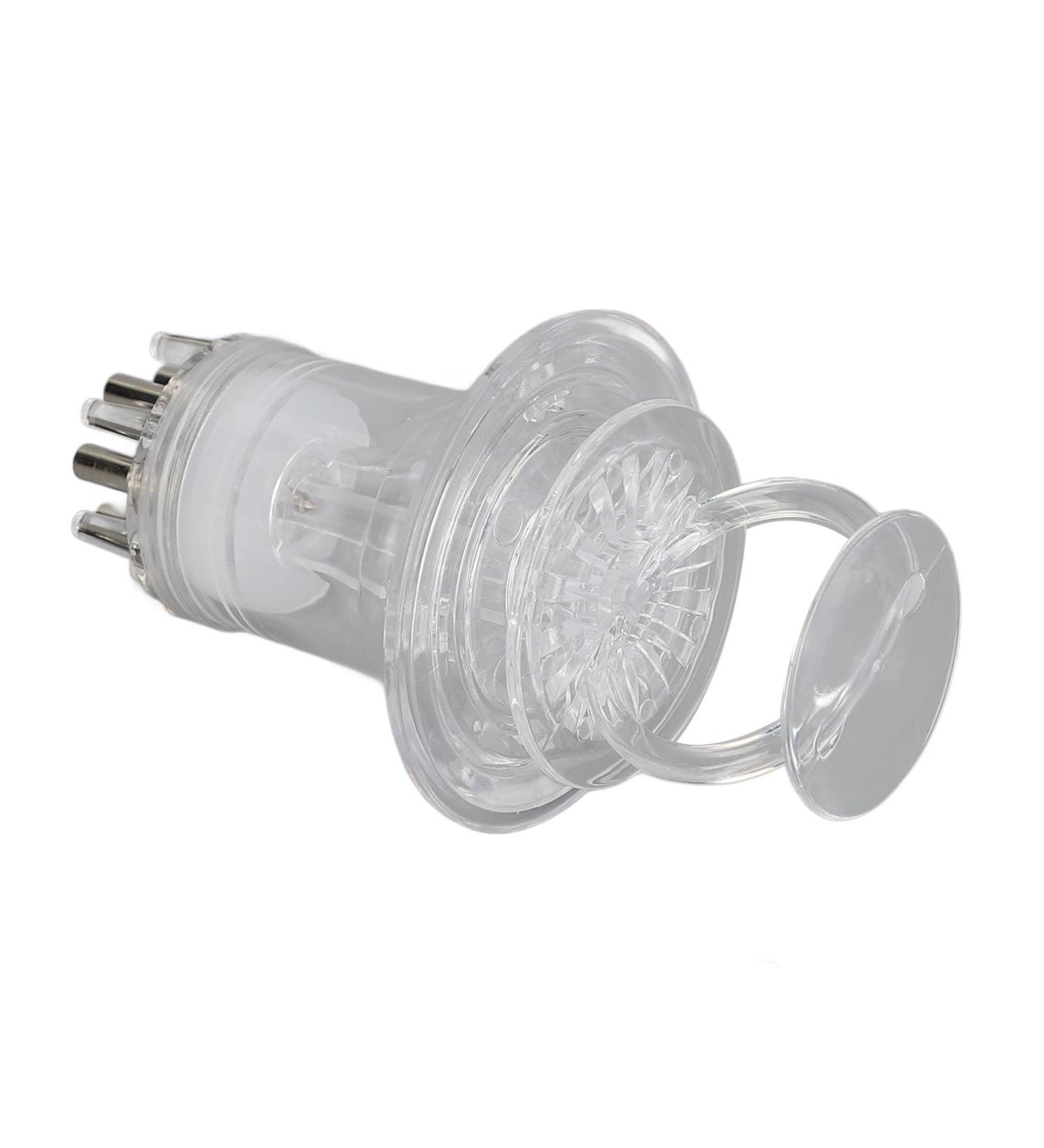 DAUZ Scalp Oil Applicator Comb - Portable Silicone Tool for Even Hair Growth Oil Application - Transparent White - Buy Online on GoSupps.com