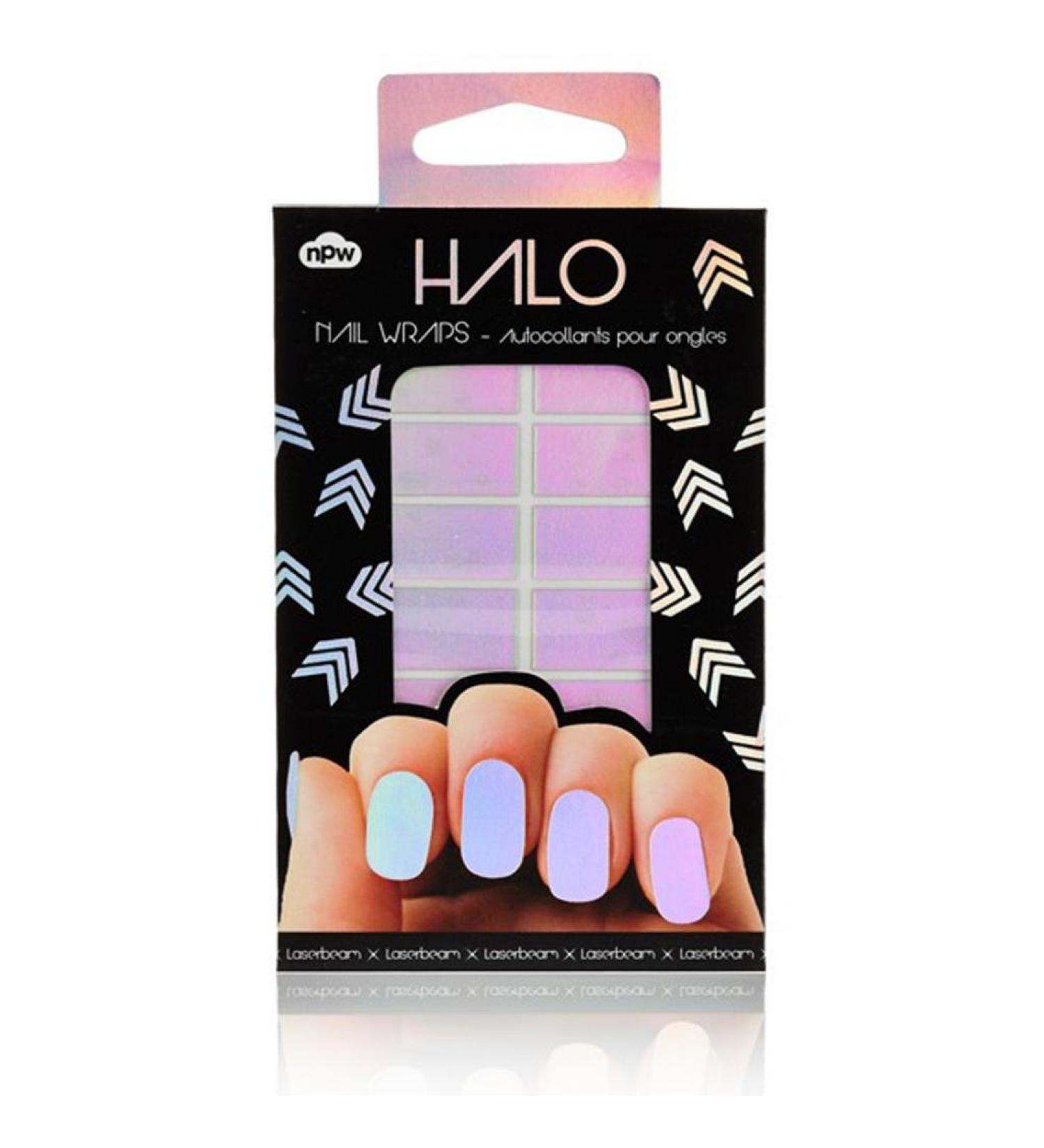 Halo Holographic Nail Wraps - Laserbeam