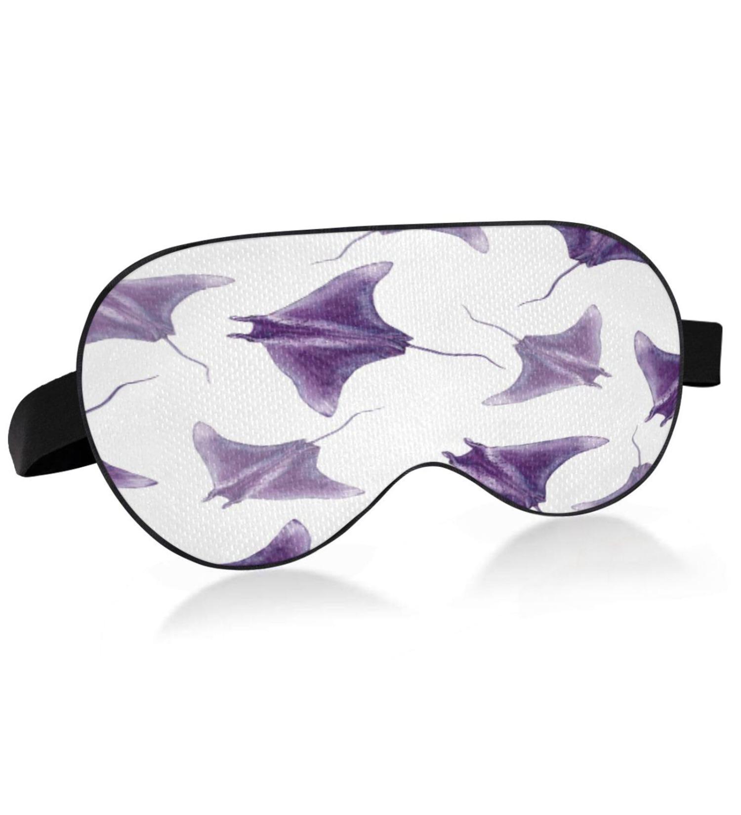 Light Blocking Sleep Mask - Manta Ray Eye Mask for Comfortable Sleep | Adjustable & Soft Eye Cover for Travel Naps & Work - Unisex - Buy Online on GoSupps.com