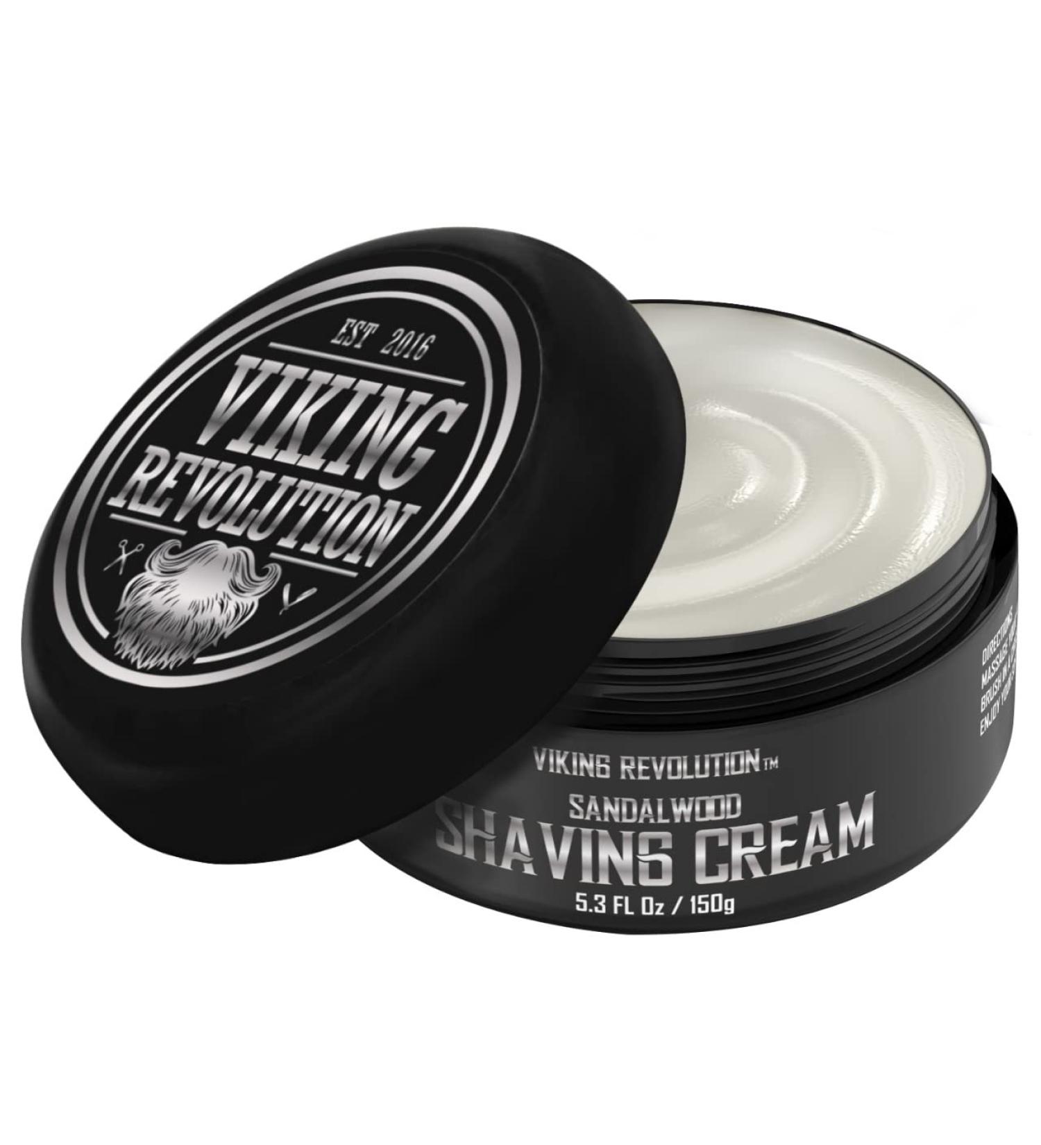 Luxury Sandalwood Shaving Cream for Men - Smooth & Silky Shave - 5.3oz - Buy Online on GoSupps.com