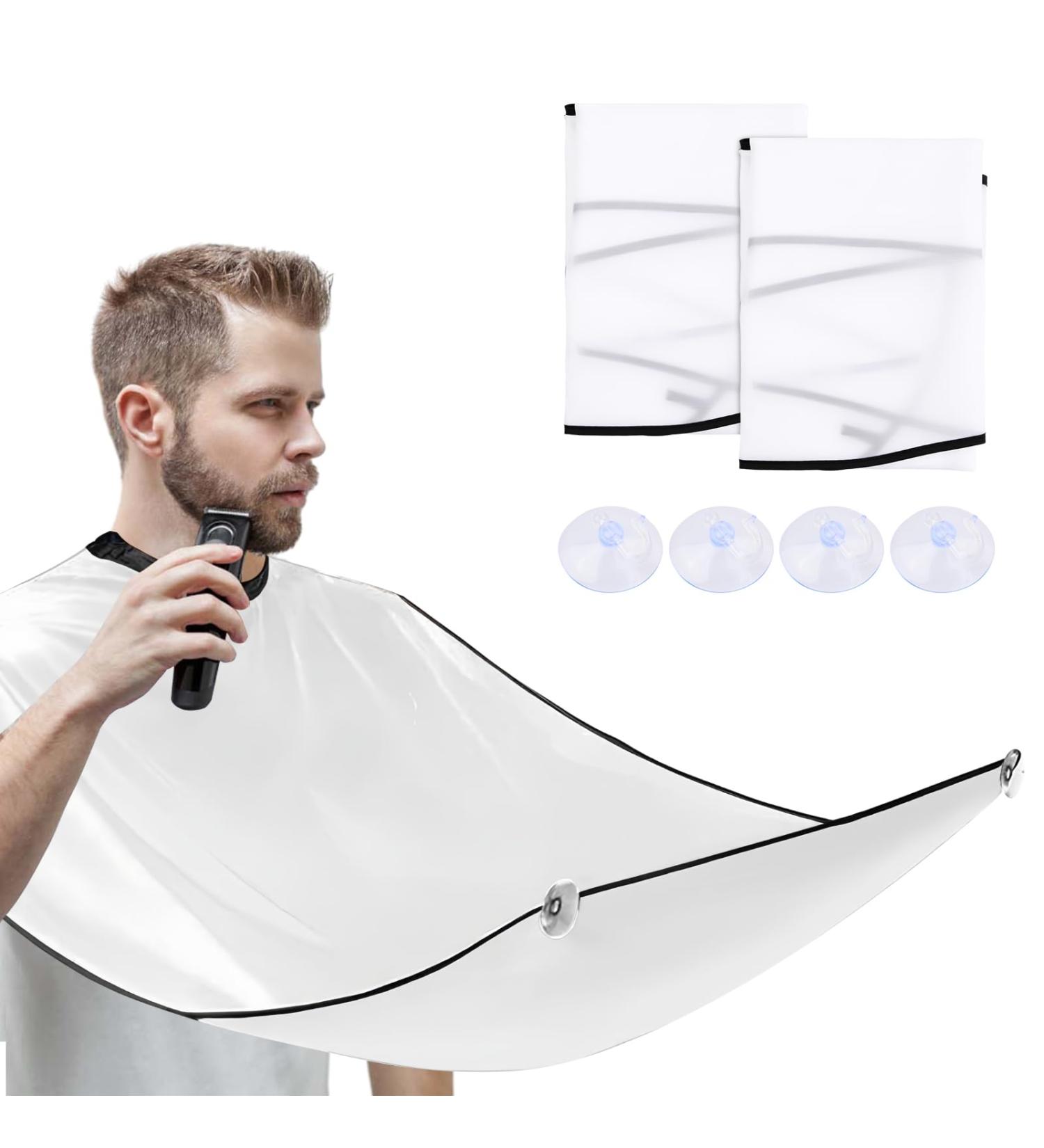Catime Beard Shave Apron - 2-Pack Waterproof Cloaks for Men | Black & White Razor Gifts - Buy Online on GoSupps.com