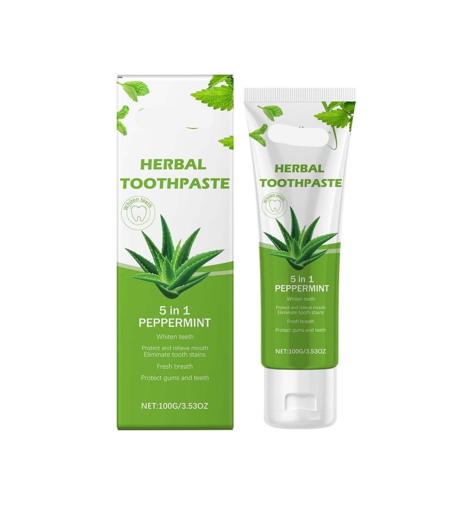 KLYso Aloe Vera Whitening Toothpaste - Gentle Cleaning Remove Stains Brighten Teeth Enamel Protection Freshen Breath(1PCS) - Buy Online on GoSupps.com