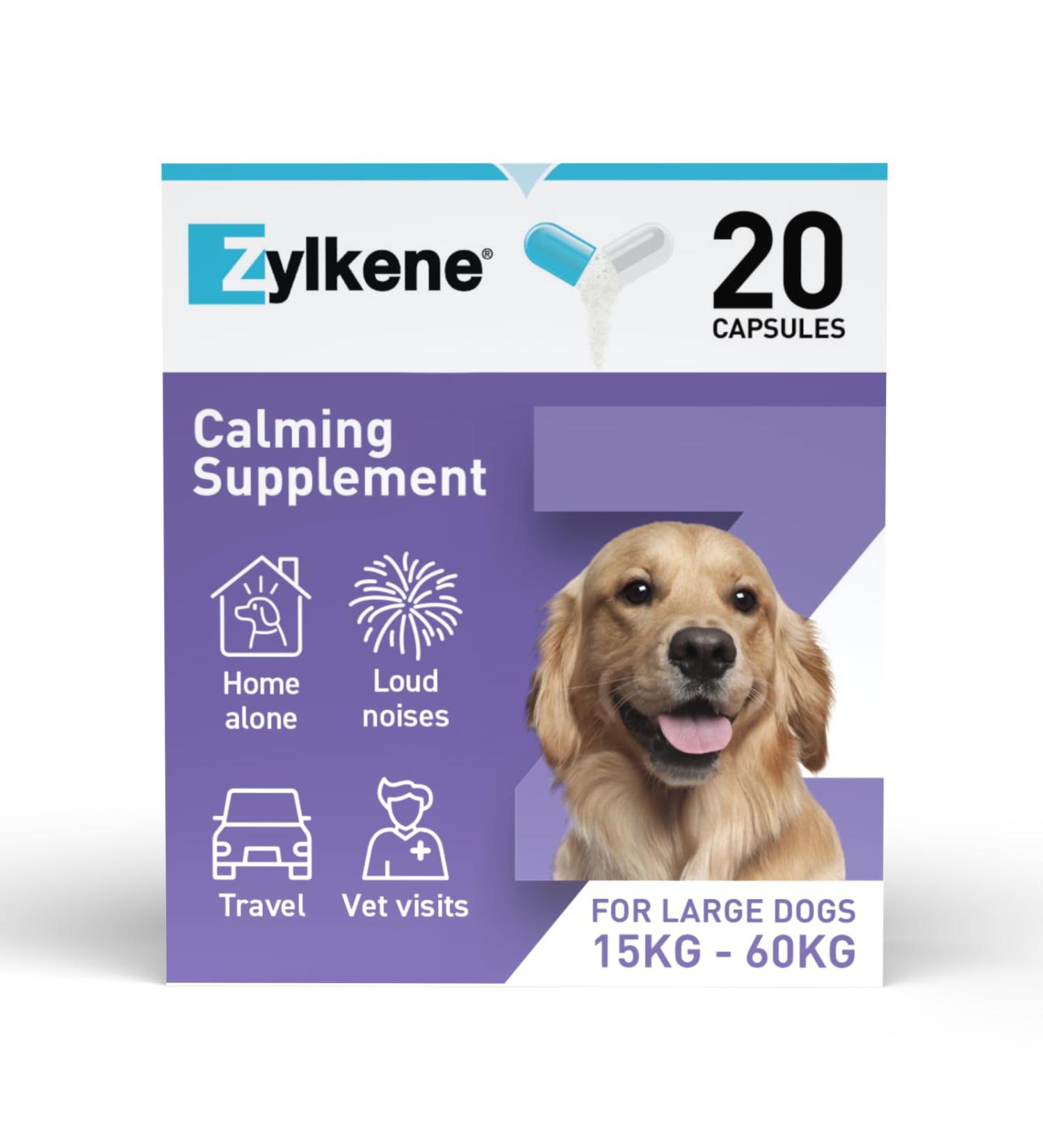 Zylkenee 450mg - 20 Capsules | Natural Stress Relief Supplement for Pets | Fast International Shipping - Buy Online on GoSupps.com