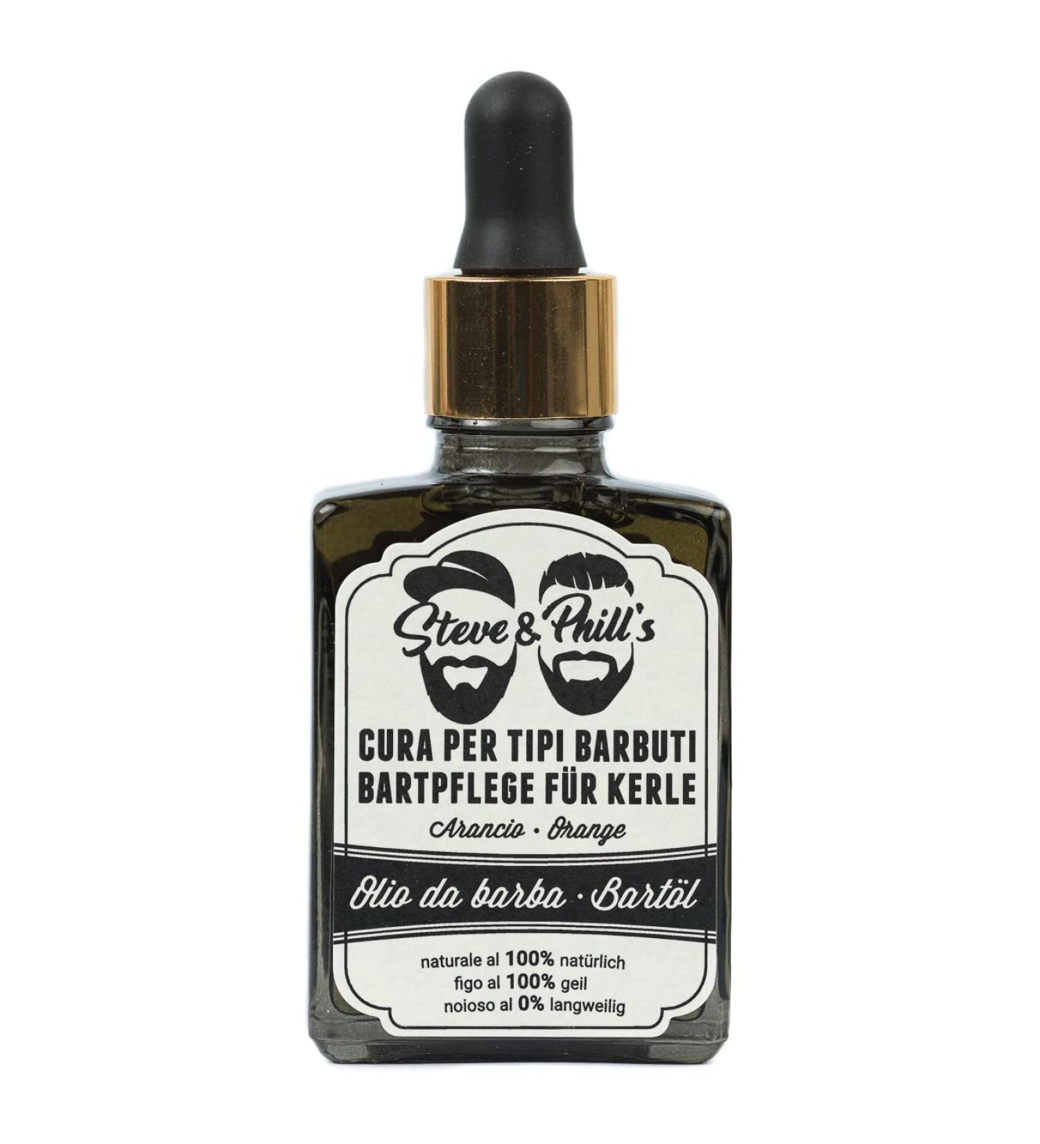 Steve & Phills Bart l 30ml - 100% Natural Beard Oil with Mountain Pine | Skin-Friendly for All Skin Types | Quality Made in South Tyrol - Buy Online on GoSupps.com