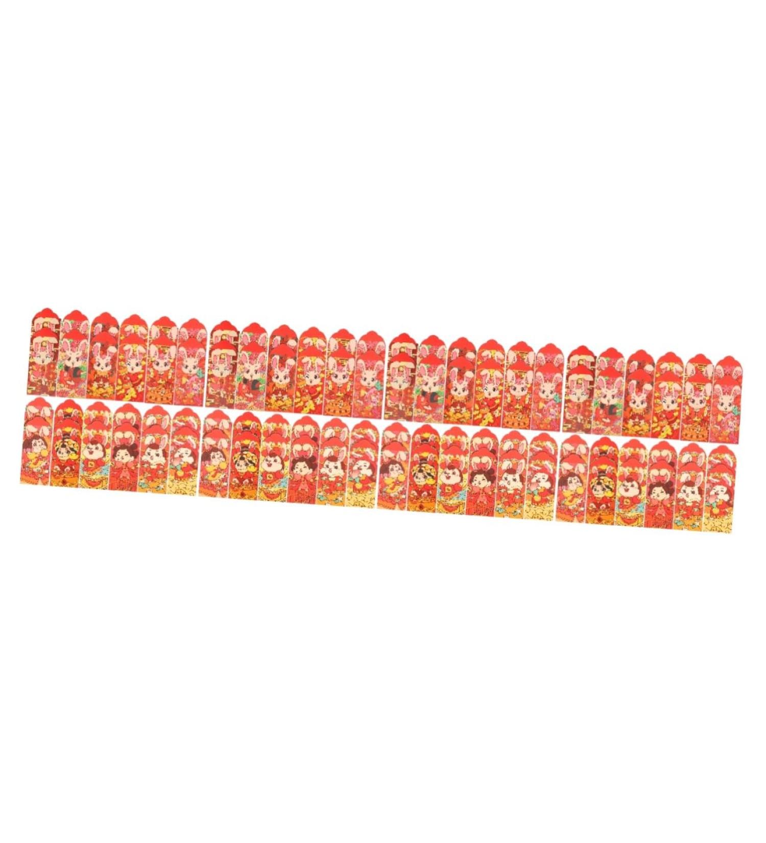 ABOOFAN 96 pcs Child Paper Cartoon Wallet Bag Money Bag Chinese Style Kids Wallet Lai Si Feng Festive red envelopes red Wallet Piggy Bank Three-Dimensional New Year Kids Purse aldult - Buy Online on GoSupps.com