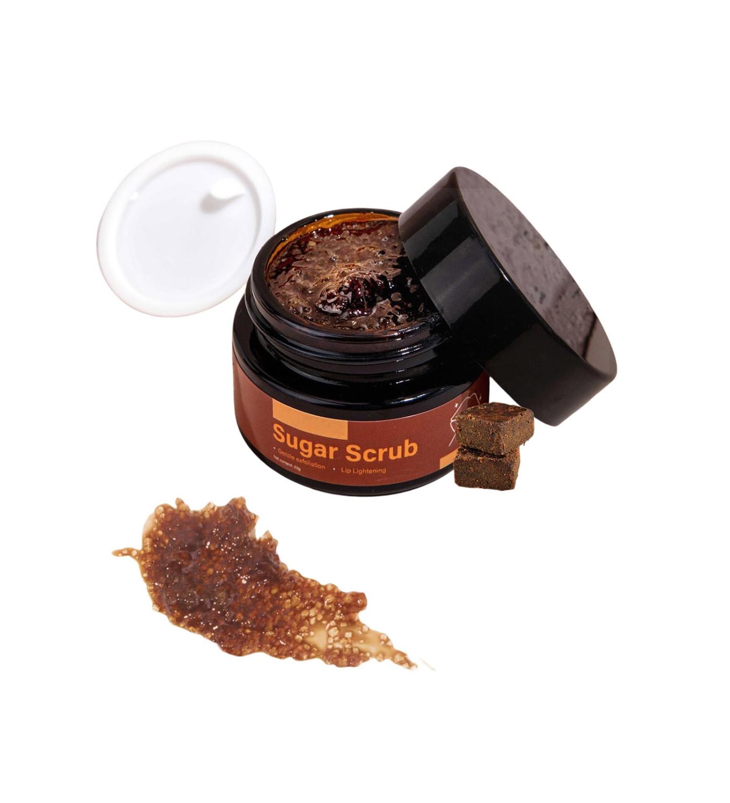 Gommage l vres au sucre pour l vres fonc es exfoliant naturel avec vitamine E hydratant et adoucissant traitement exfoliant pour les l vres s ches gerc es et ternes pour homme et femme - Buy Online on GoSupps.com