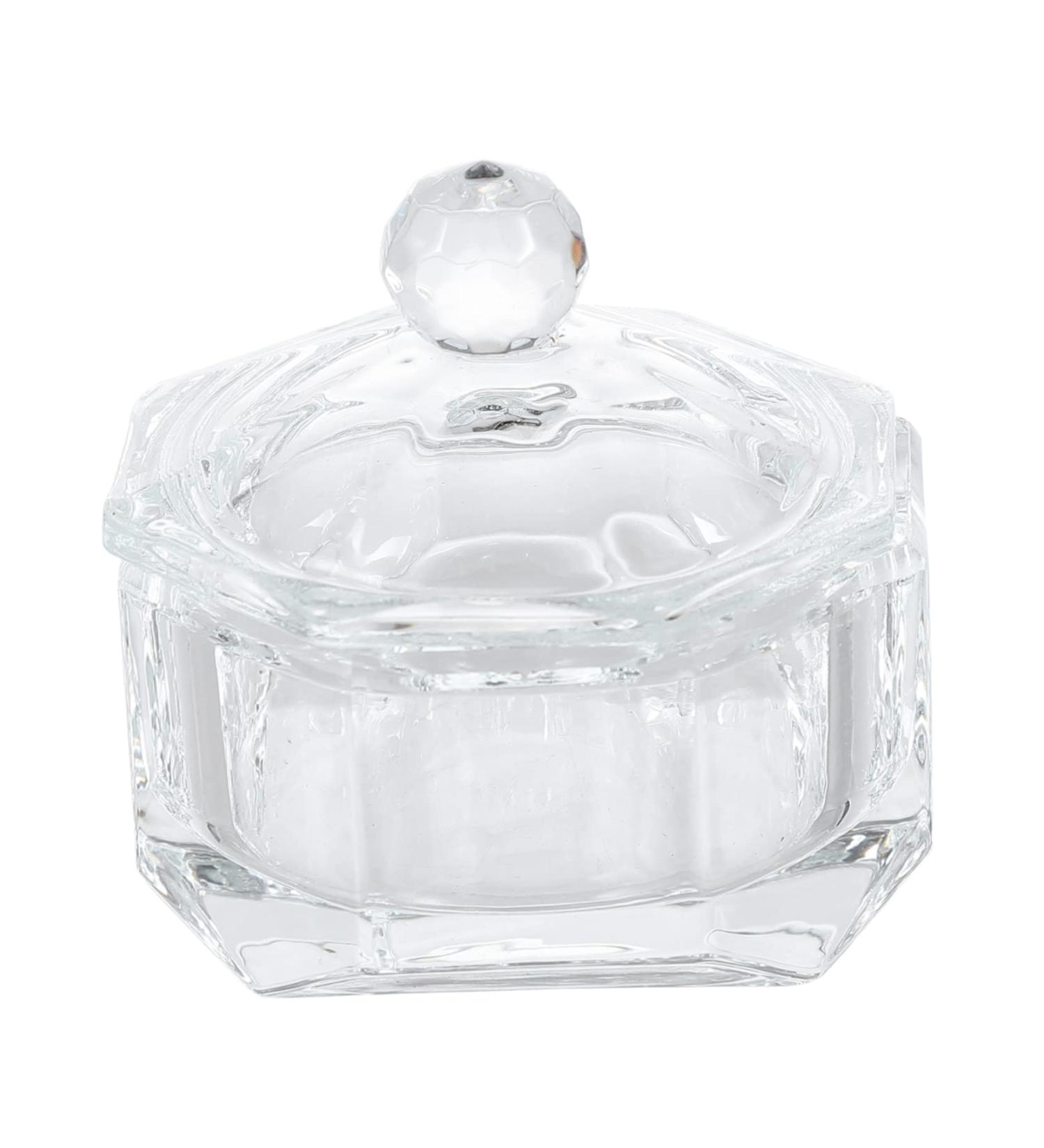 Nail Art Crystal Cup Crystal Dappen Dish Dappen Monomer Dish Crystal Nail Art Cup Liquid Powder Dish Nail Art Brush Glass Mug with Lid Crystal Glass K5 Manicure Plate - Buy Online on GoSupps.com