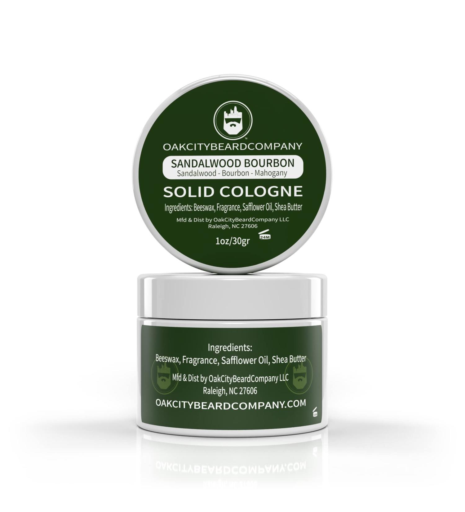 Oak City Beard Company - Sandalwood Bourbon - Solid Cologne - 1 Ounce - Sandalwood - Bourbon - Mahogany - Our Most Popular Scent! Sandalwood Bourbon 1 Ounce (Pack of 1) - Buy Online on GoSupps.com