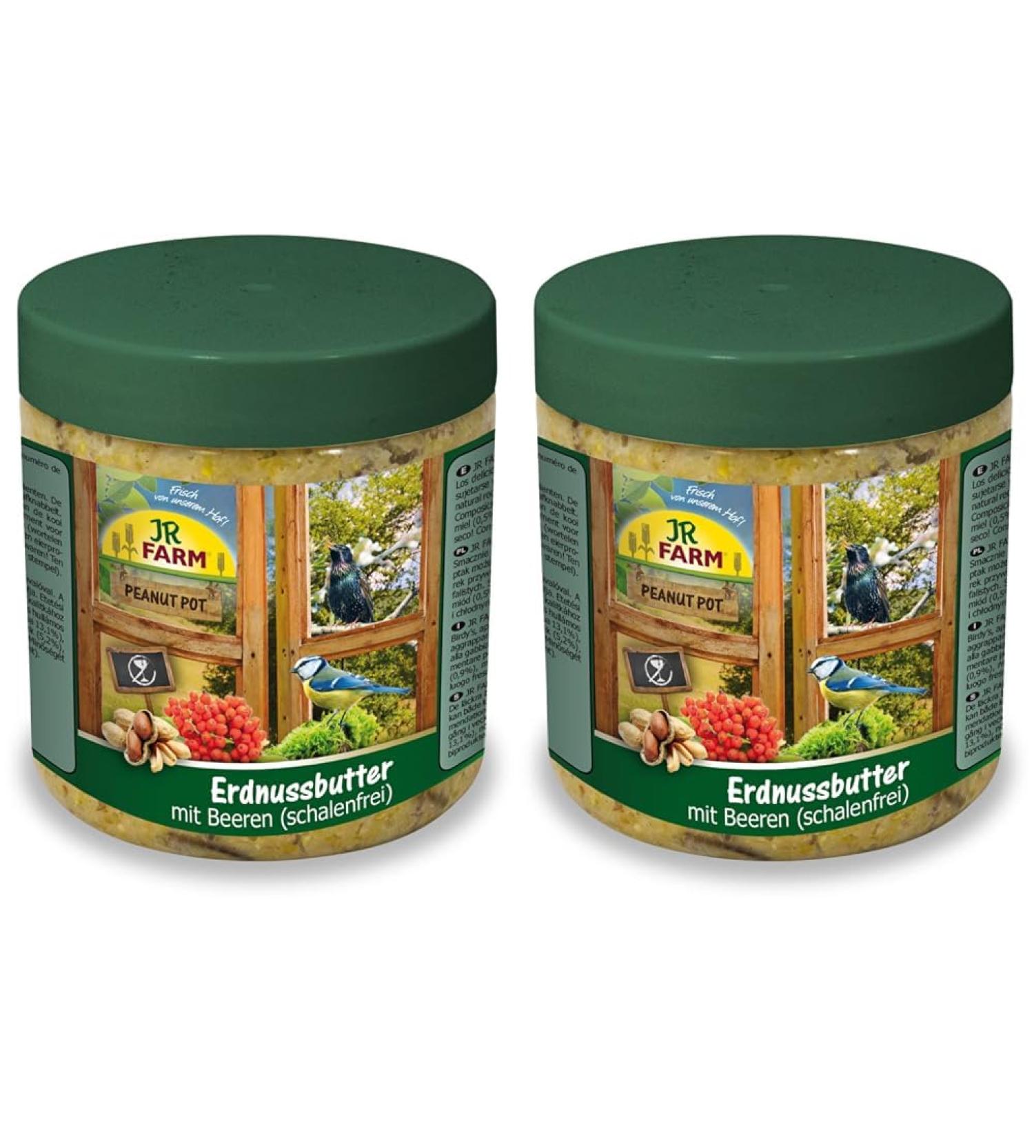 JR FARM Garden PPot Peanut Butter Mealworms 400g (Pack of 2) 400 g (Pack of 2)
