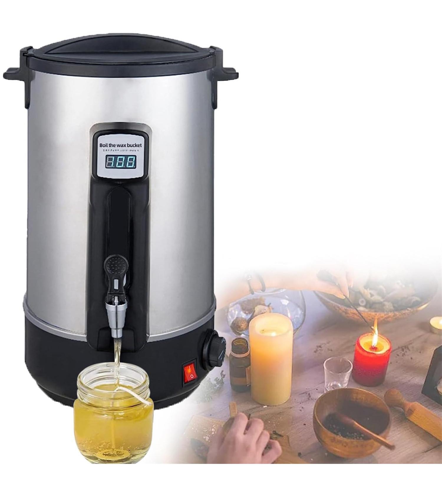 Jiangss 12L Candle Wax Melting Tent - Professional Electric Paraffin Wax Heater for Candle Production Stainless Steel Soy Wax Melt Tank - Buy Online on GoSupps.com