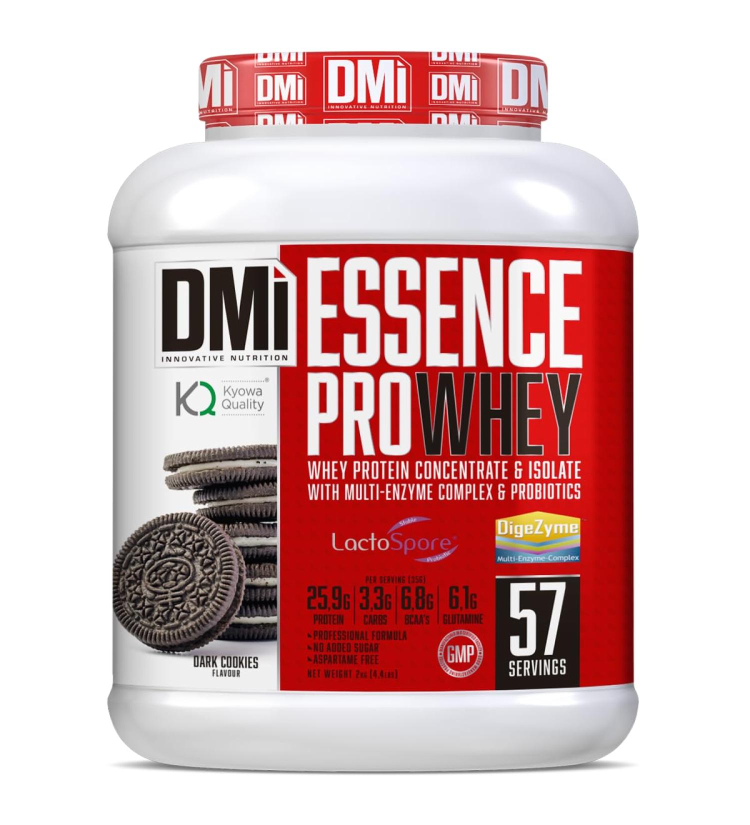  DMI INNOVATIVE NUTRITION DMI Protein ESSENCE PRO WHEY - Whey protein with DigeZyme and LactoSpore (2 kg Dark Cookies) - Buy Online on GoSupps.com
