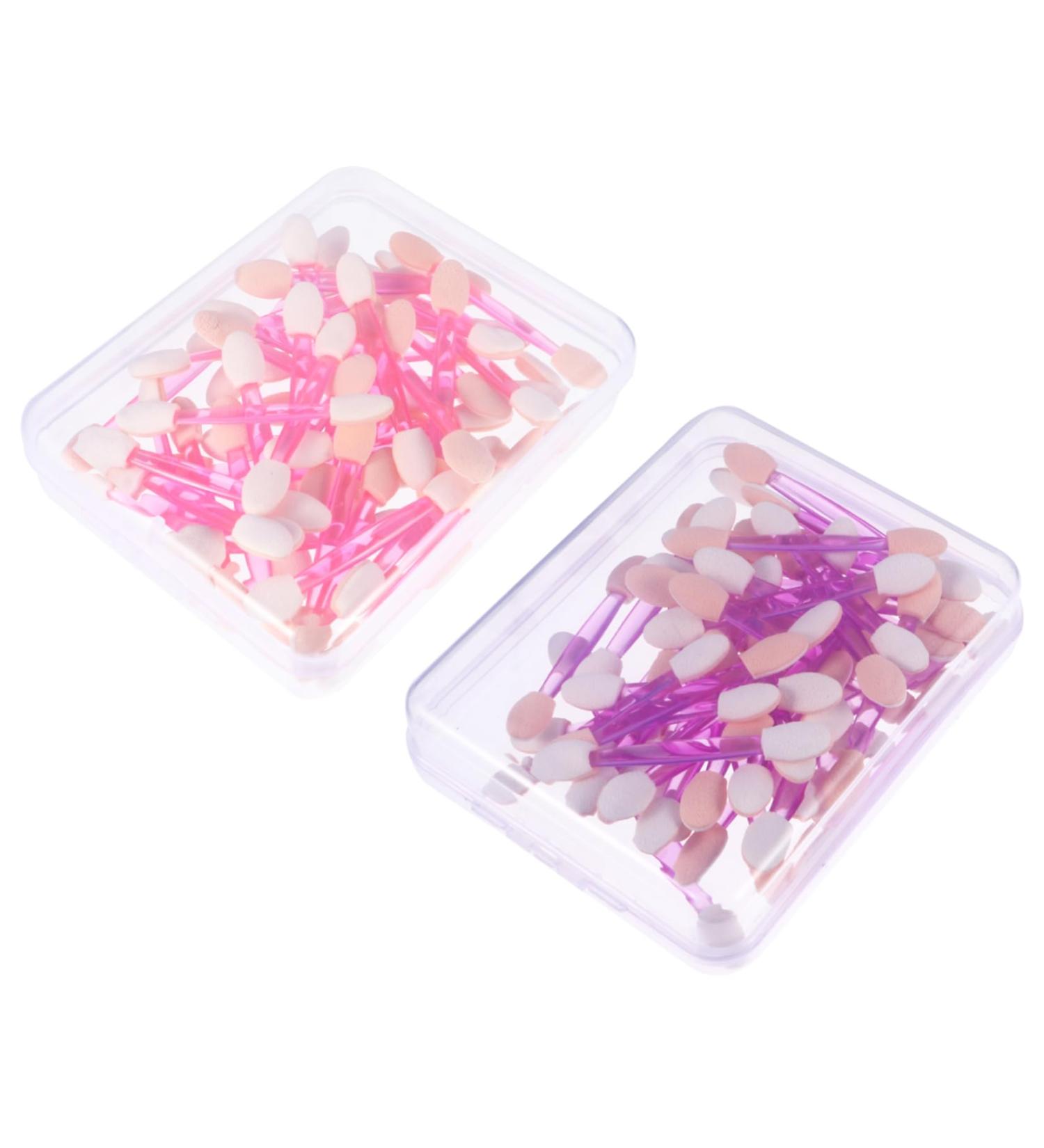 Hemoton 100pcs Double Ended Eyeshadow Brush Makeup Applicator Eye Shadow Sponge Eye Shadow Applicator Eyeshadow Brush Kit Makeup Brush Double-ended Eyedhadow Brush Cosmetic - Buy Online on GoSupps.com