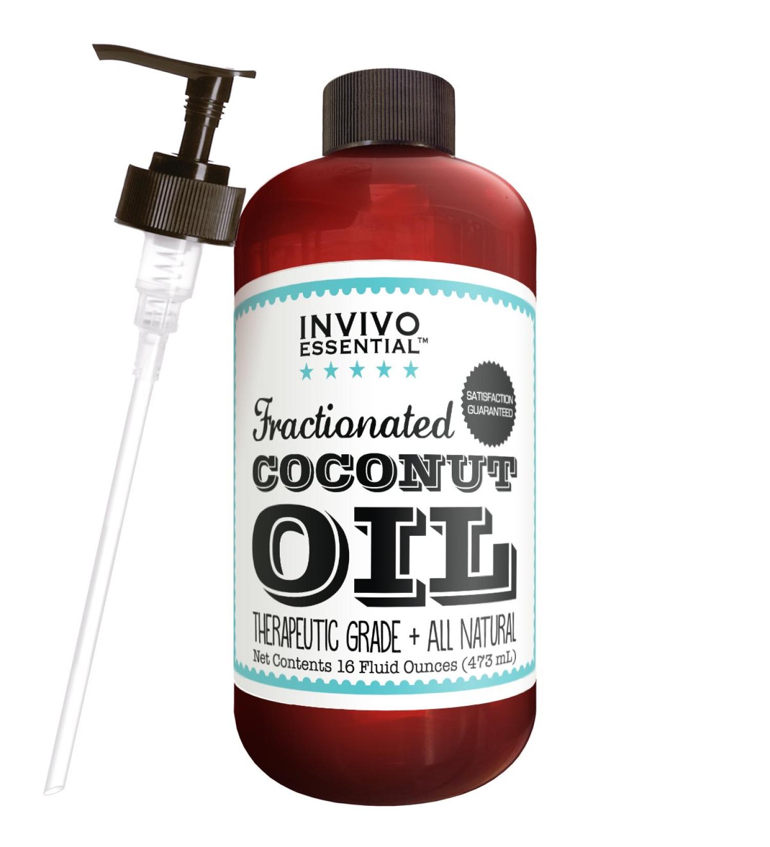 Premium Fractionated Coconut Oil 16 oz - Therapeutic Carrier Oil for Aromatherapy & Massage | Includes Pump & eBook - Buy Online on GoSupps.com