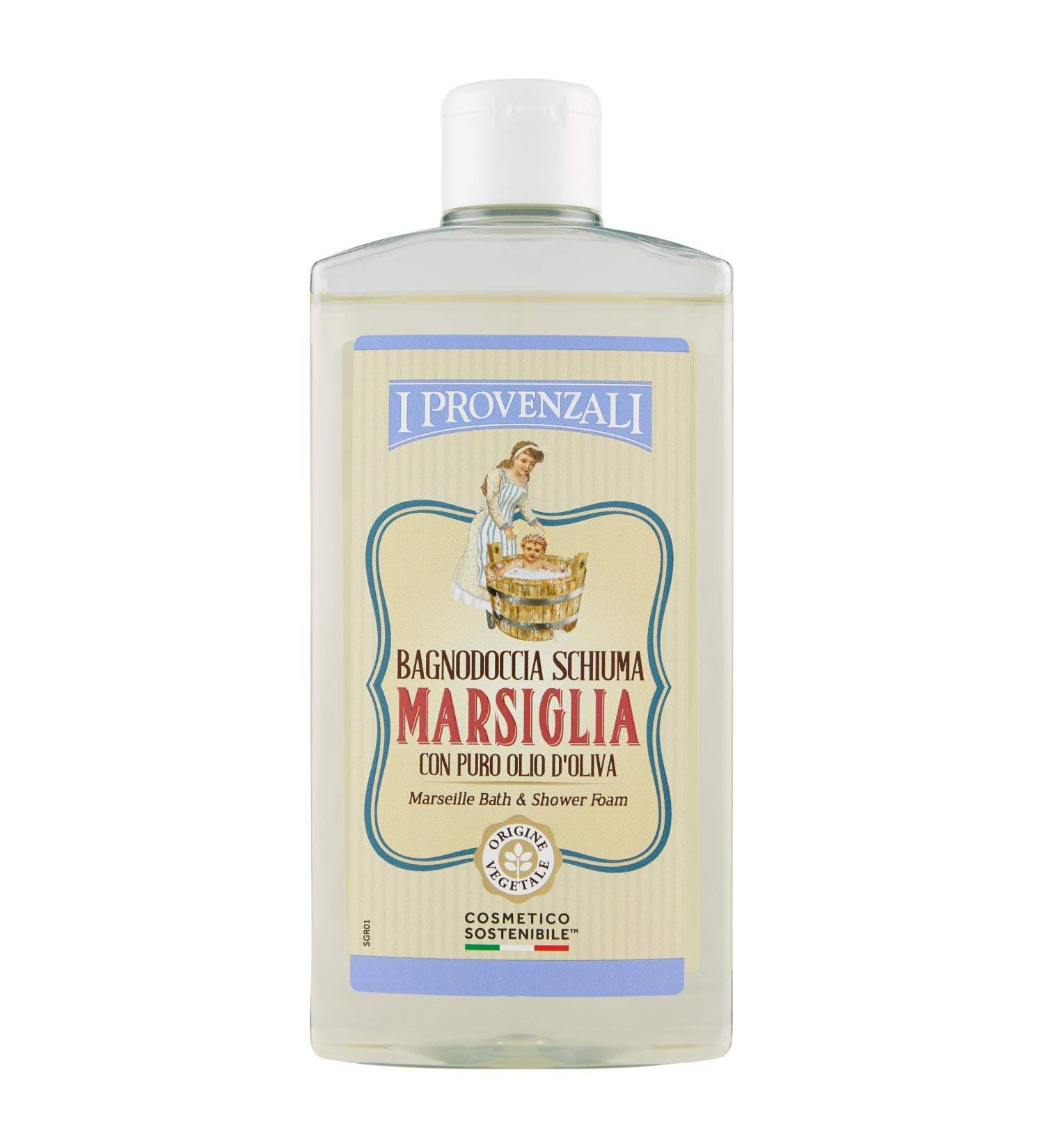 Buy Bagno Schiuma Marsiglia Marseille Shower Gel with Pure Olive Oil - 13.5 oz Italian Import | International Shipping Available - Buy Online on GoSupps.com