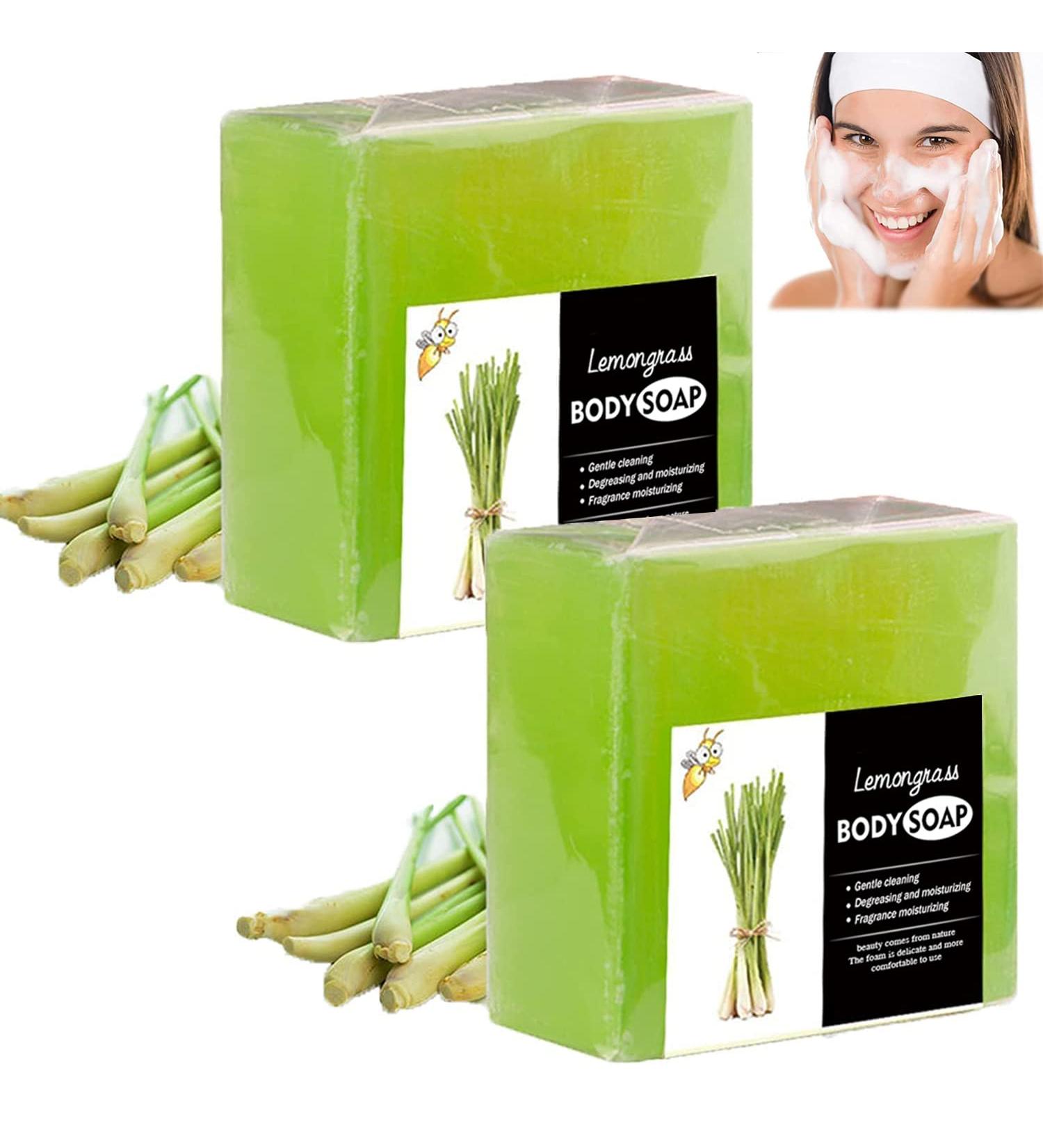 Natural Citronella Lemongrass Body Soap - Set of 2 | Mosquito Repellent Soap for House and Travel - Buy Online on GoSupps.com