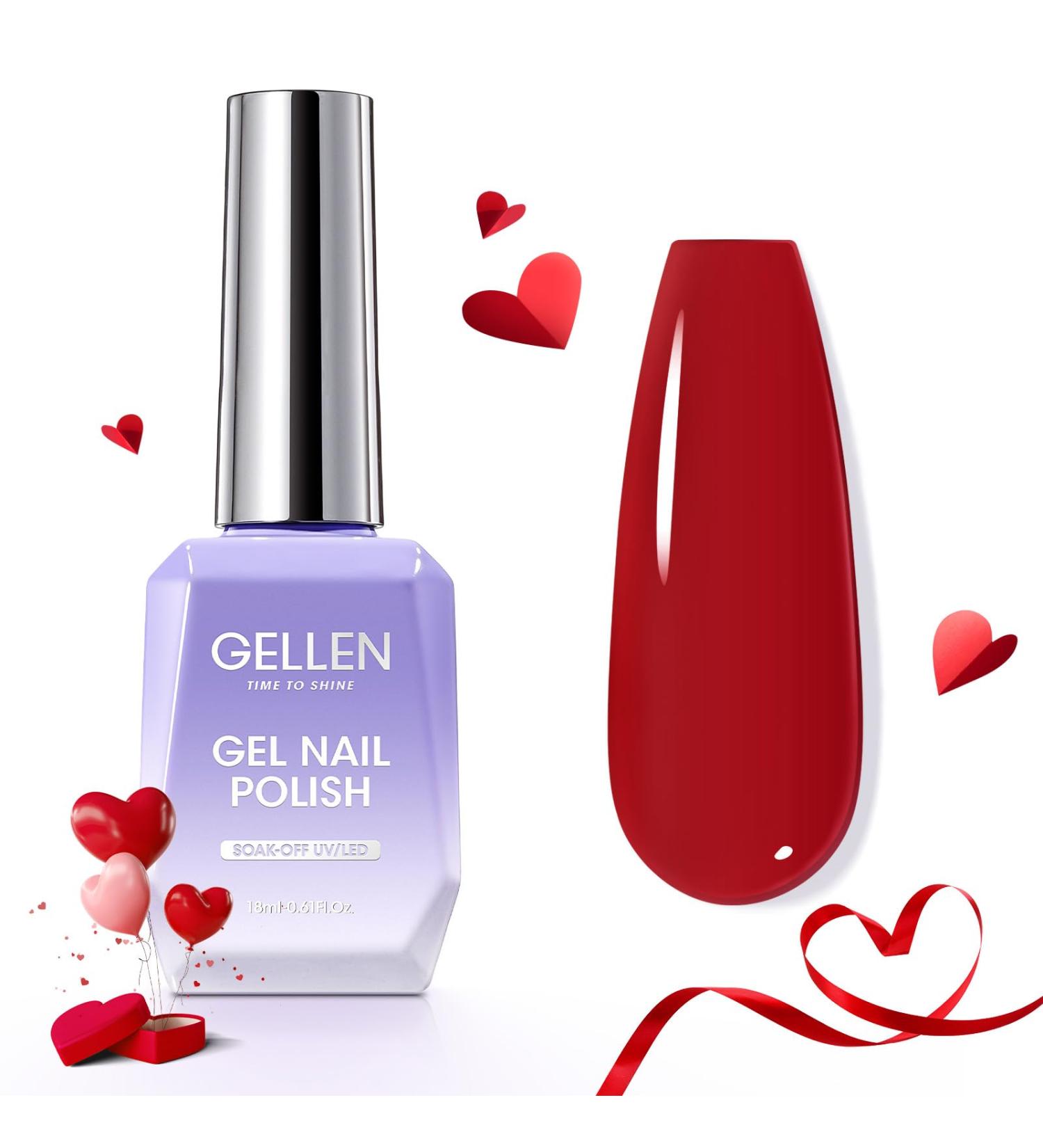 Gellen Gel Nail Polish 18ml - Red Gel Nail Polish(86) 0.61 fl oz 86 Red - Buy Online on GoSupps.com