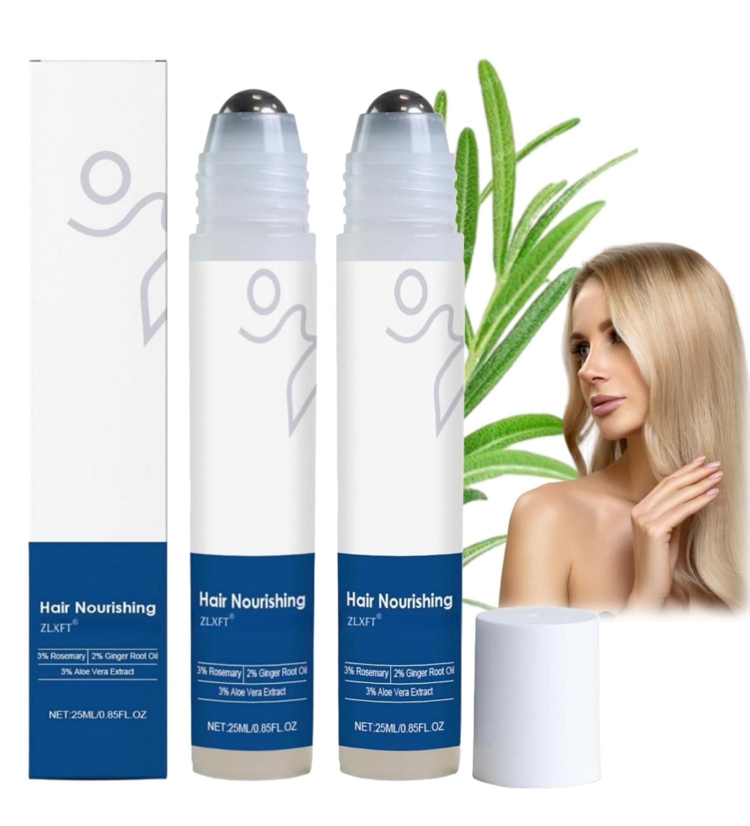 S rum de Croissance Capillaire 2pcs S rum de Croissance des Cheveux Romarin Roll On S rums de Croissance Des Cheveux Au Romarin Hair Growth Serum Roll-On S rums Bloquant Le Cuir Chevelu 25ml - Buy Online on GoSupps.com