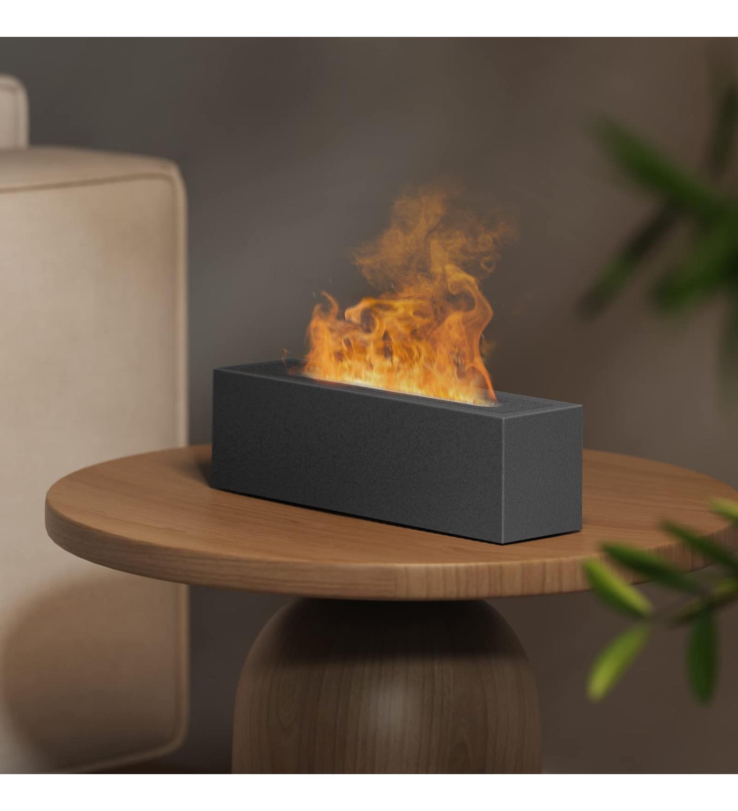 Shiawase Aroma Diffuser with Flame Effect | Essential Oils Diffuser 200ml | 2 Color Light Humidifier for Home Office Yoga & Kids - Gray - Buy Online on GoSupps.com