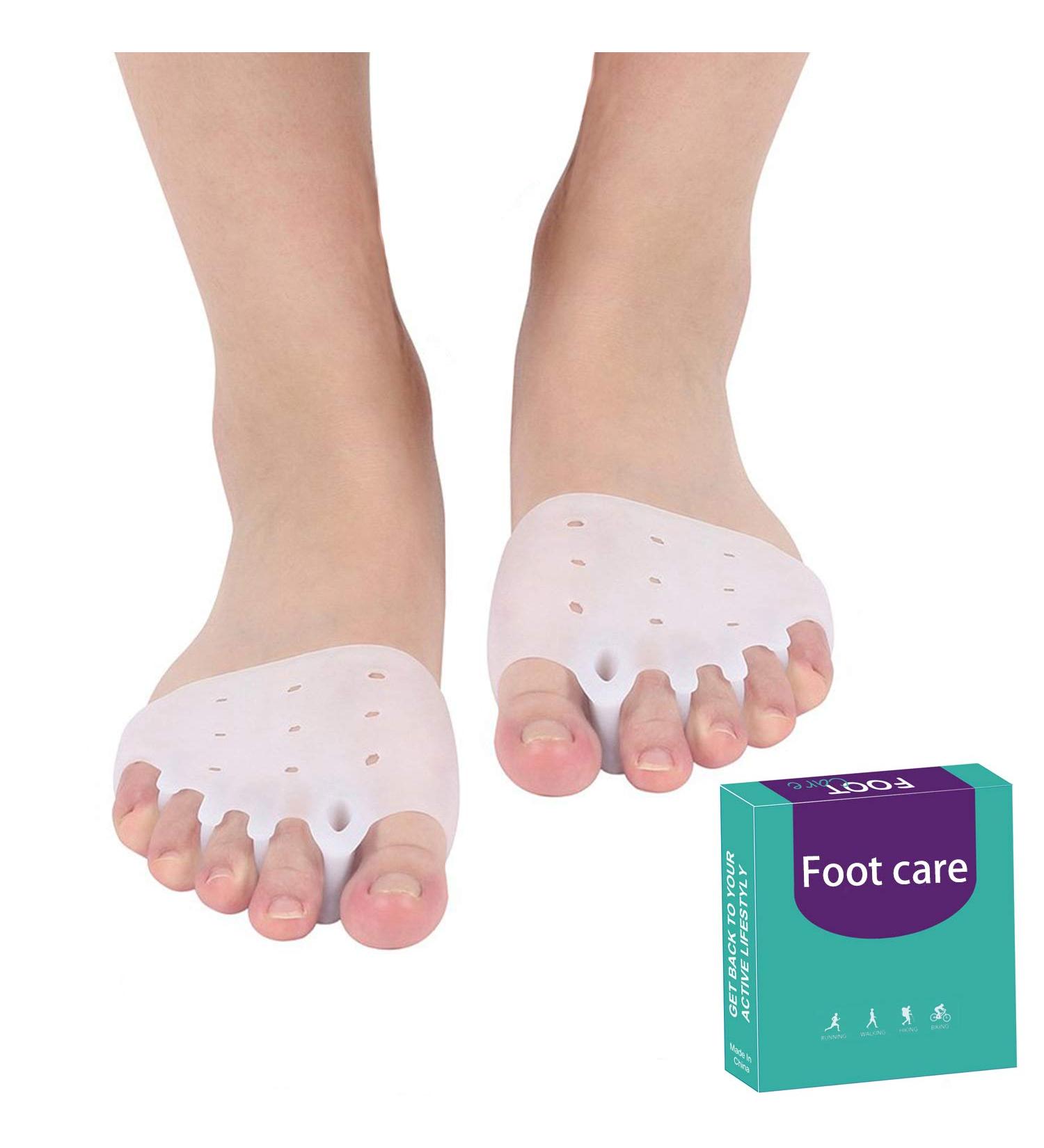 Gel Metatarsal Cushion Pads - Toe Separators, Bunion Splint, Hammer Toe, Forefoot Pads - Breathable & Comfortable for Hallux Valgus, Morton's Neuroma - White - Buy Online on GoSupps.com