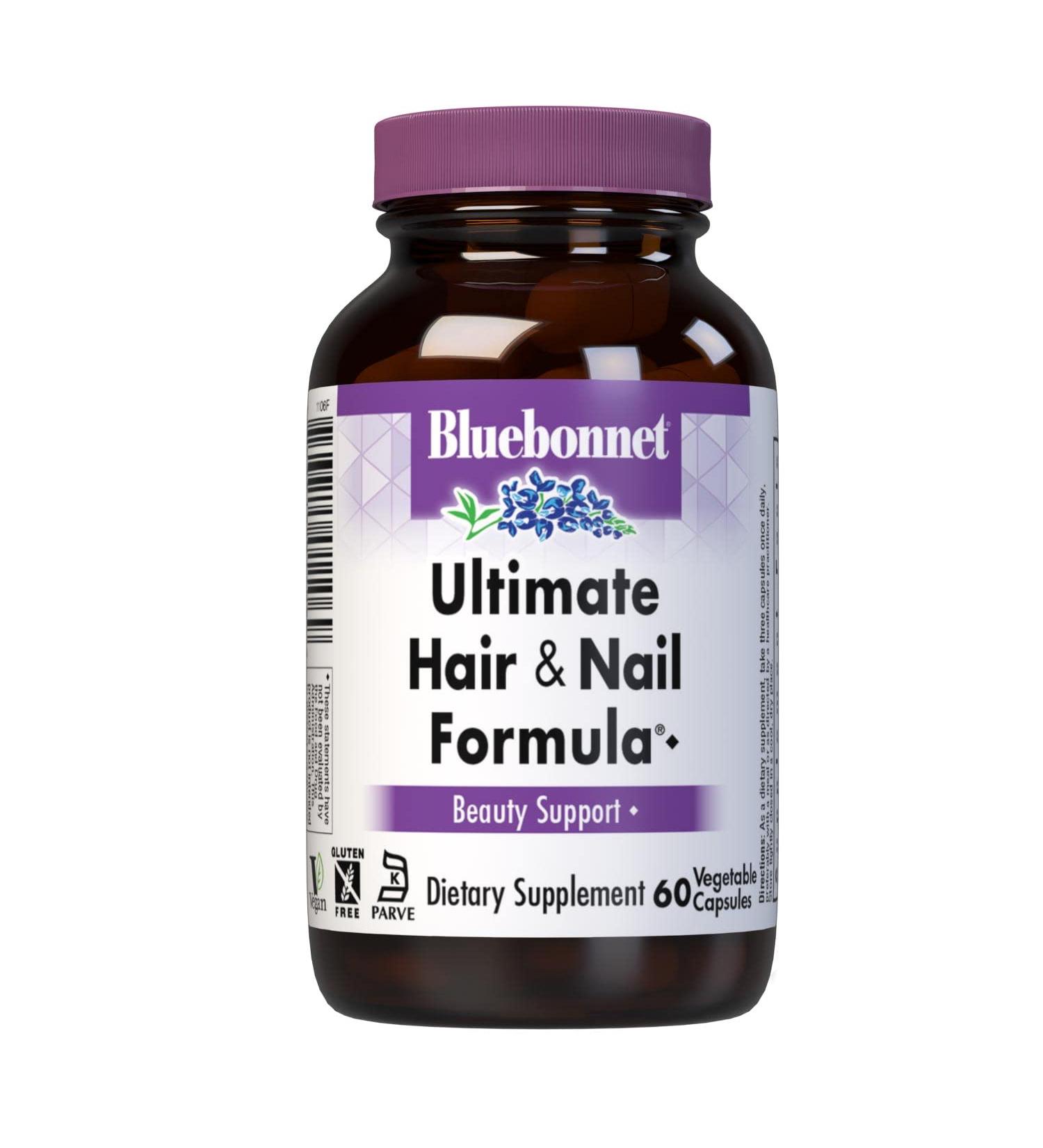Bluebonnet Nutrition Ultimate Hair and Nail Formula - 60 Vegetable Capsules - Buy Online on GoSupps.com