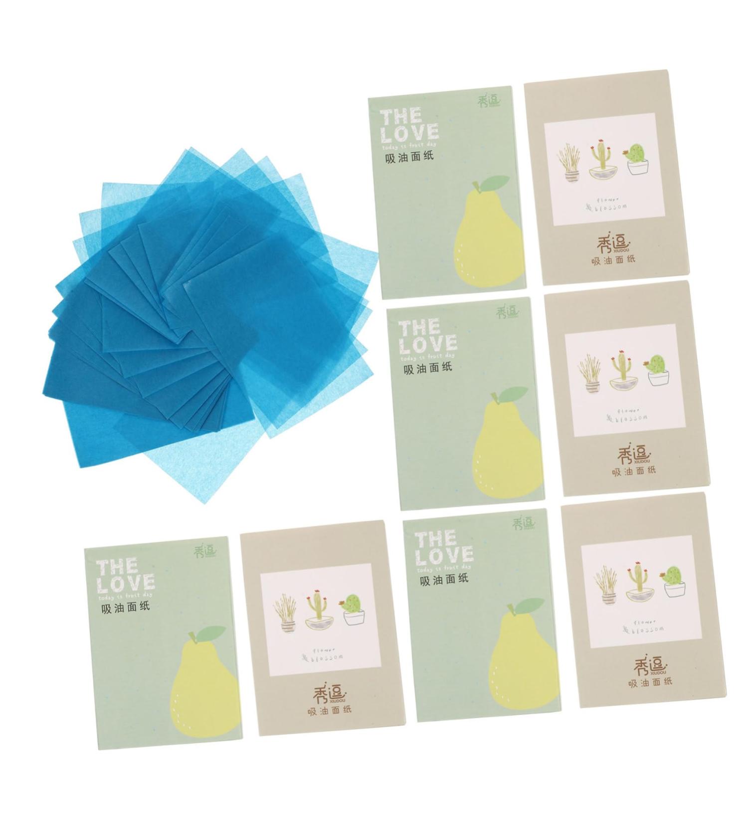 Angoily 8boxes Oil-Absorbing Paper Blotting Paper Facial Skin Compact Oil Absorbing Paper Makeup Tools Facial Paper Makeup Blotting Linens Oil Absorption Blue Film Beauty Tools - Buy Online on GoSupps.com