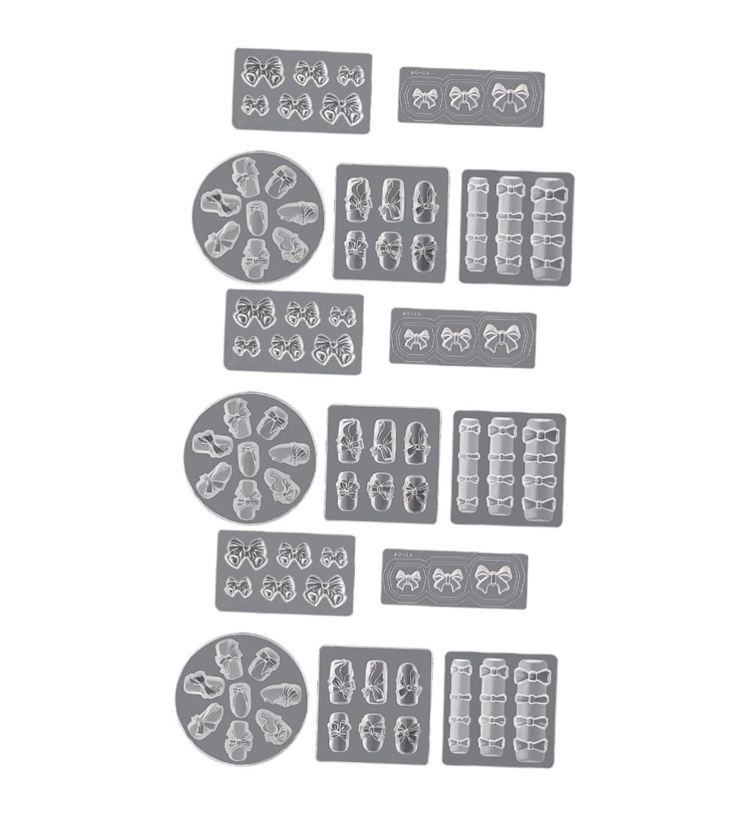 Coheali 15pc Silicone Nail Art Shapes - 3D Jelly Nail Decorations & Charms for DIY Nail Designs | International Shipping Available - Buy Online on GoSupps.com