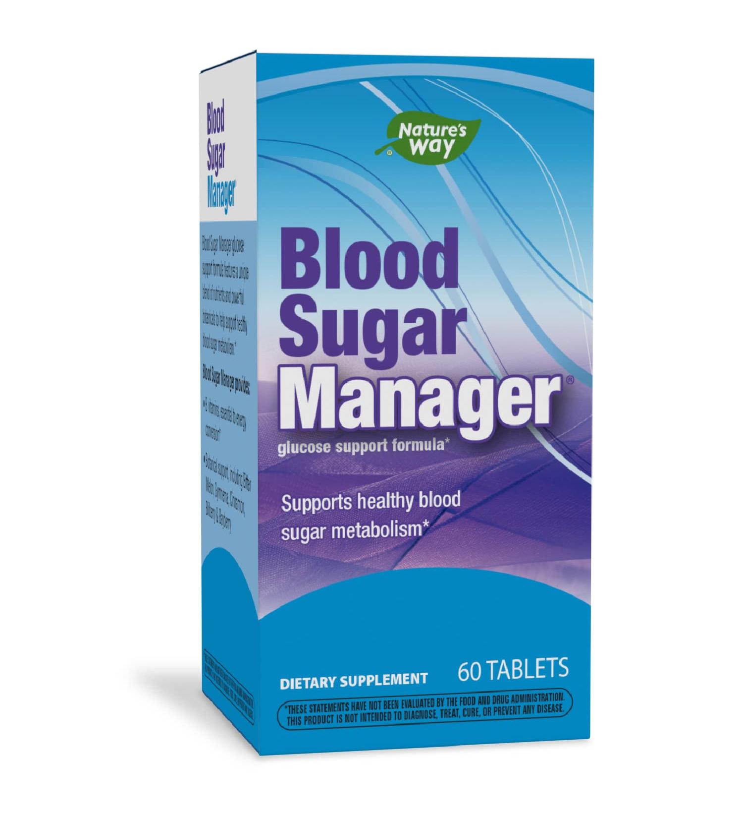 Nature's Way Blood Sugar Manager - 60 Tablets for Healthy Glucose Support - Buy Online on GoSupps.com