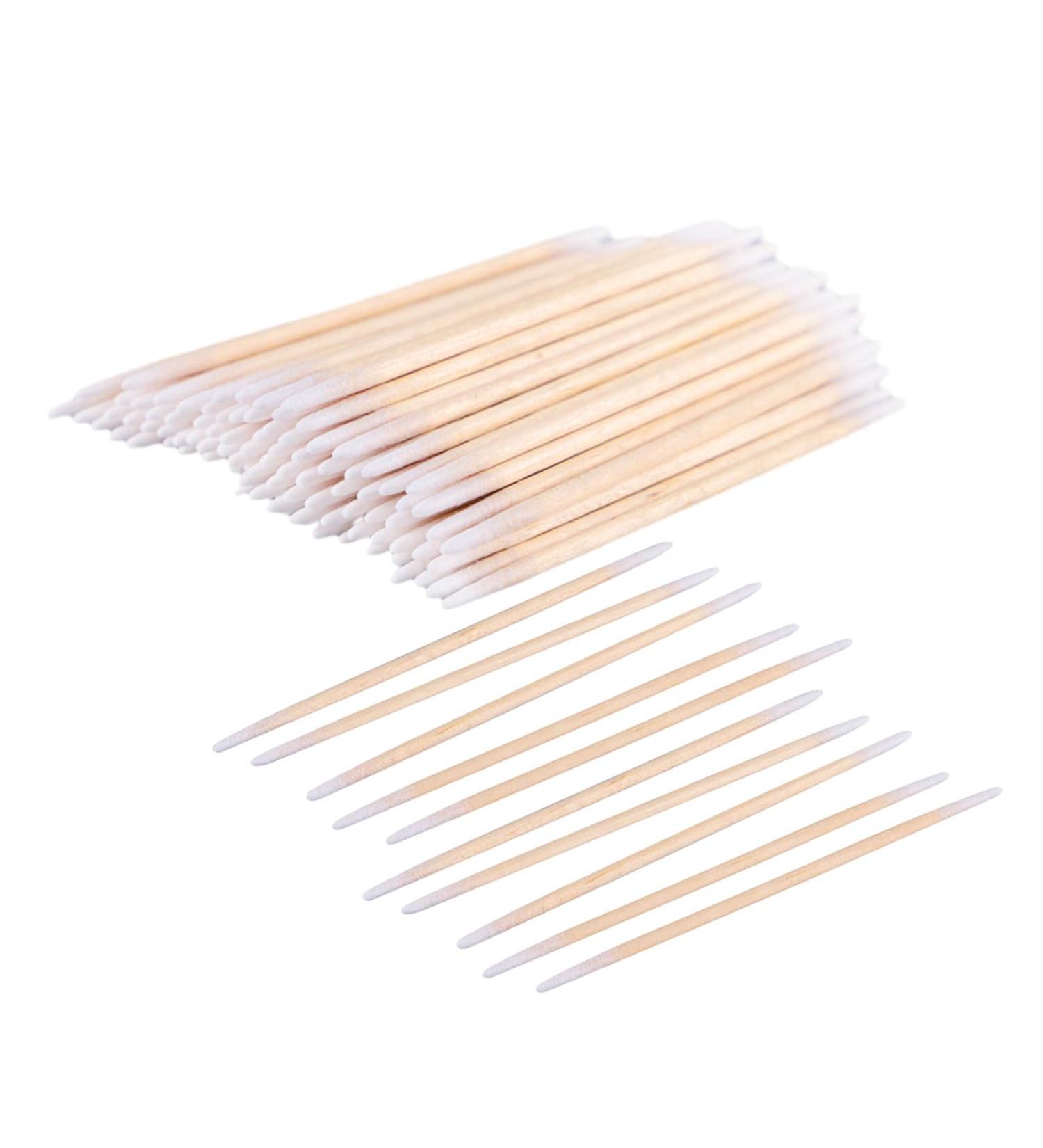 400 Double-Sided Cotton Swabs - Perfect for Ear Cleaning & Beauty Care | Safe Lace Shape - Buy Online on GoSupps.com