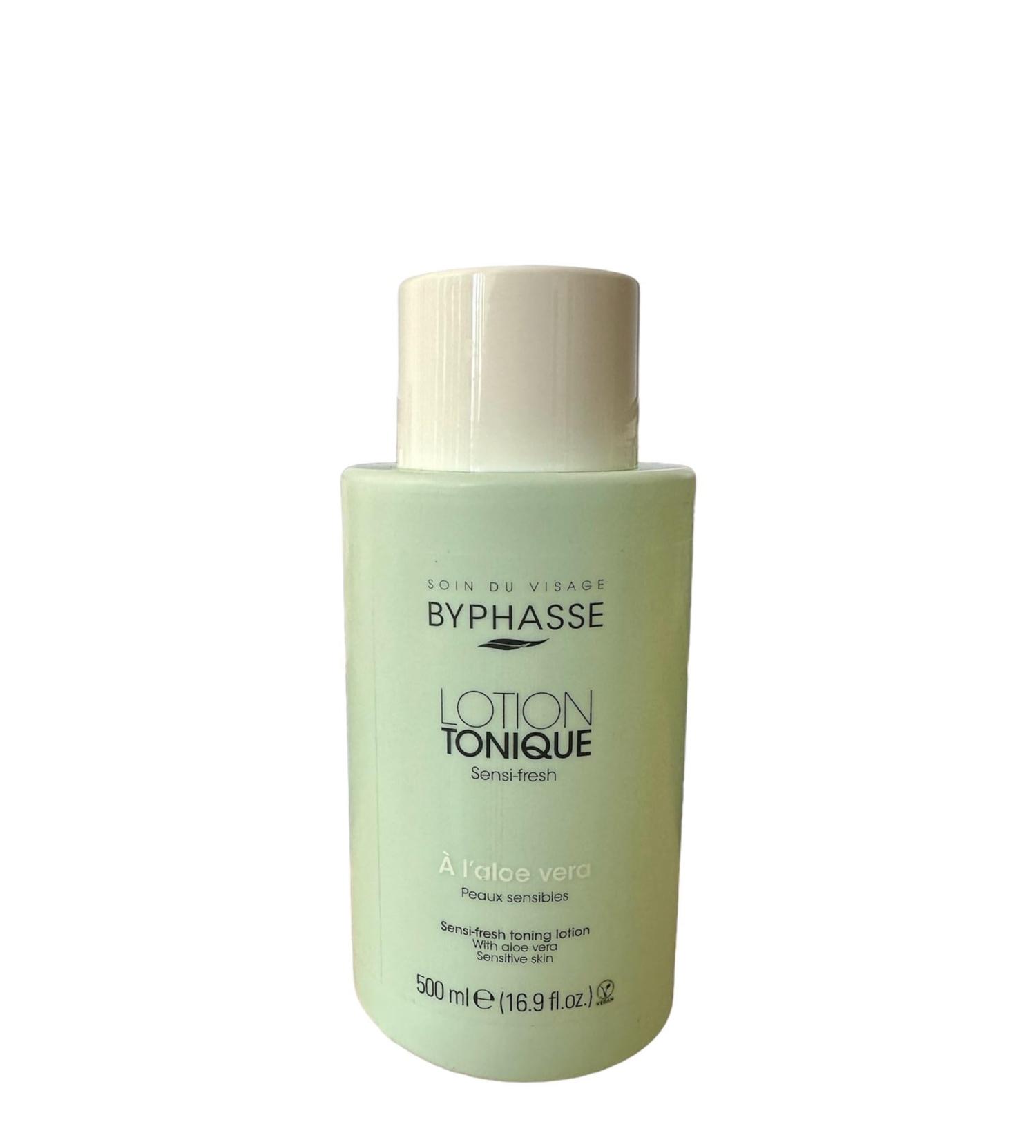Byphasse LOT OF 2 - Sensi-fresh tonic lotion with aloe vera for sensitive skin - 500 ml - Sensitive skin - Buy Online on GoSupps.com