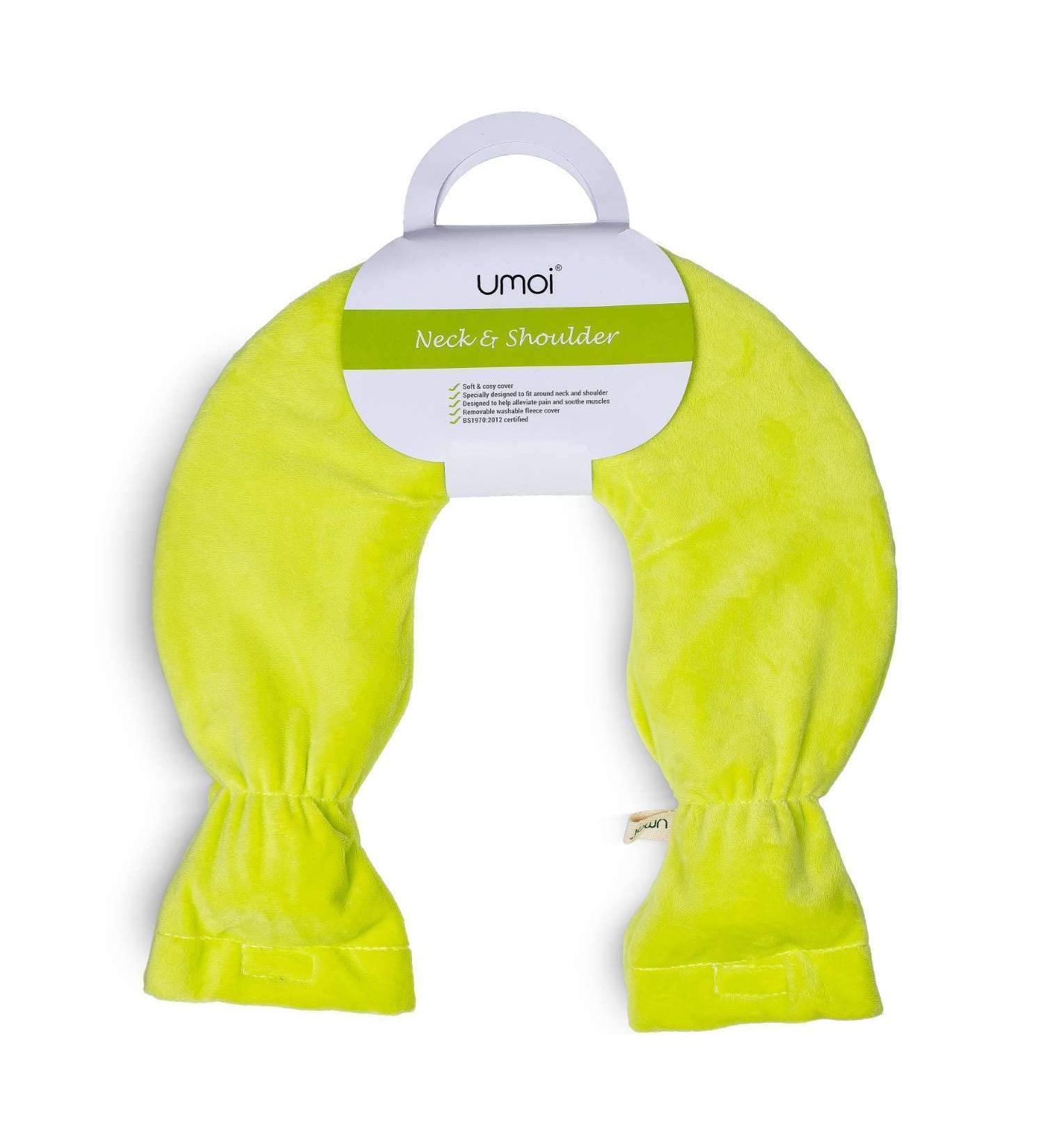 Premium Hot Water Bottle for Neck & Shoulder | 2L PVC with Fleece Cover | BS1970:2012 Certified - Green - Buy Online on GoSupps.com