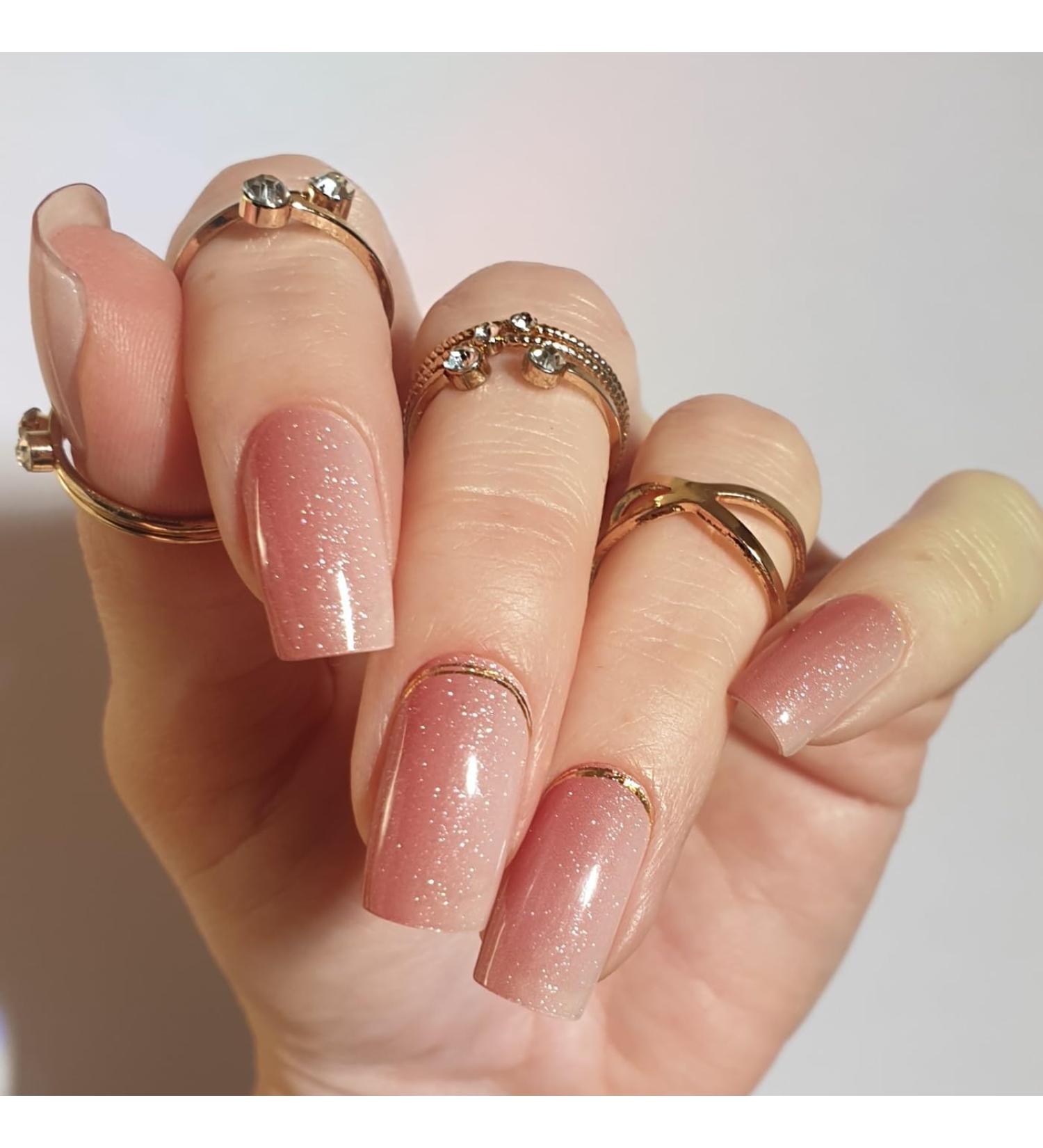 Zaubern gel4Home - UV Nail Wraps & Foils | Semi-Cured Gel Nails (Honeymoon) for Perfect Manicures Worldwide - Buy Online on GoSupps.com