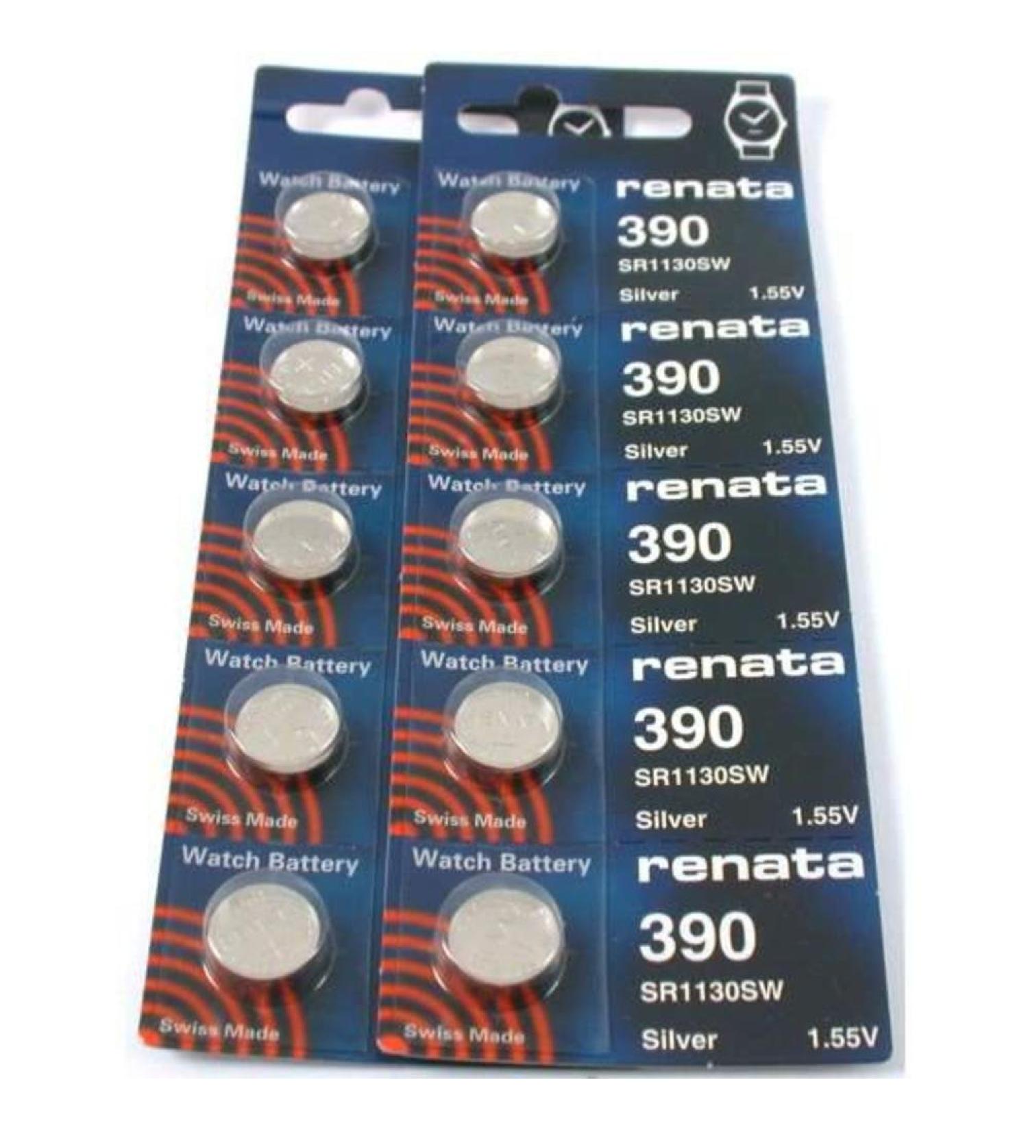 #390 Renata Watch Batteries 10Pcs
