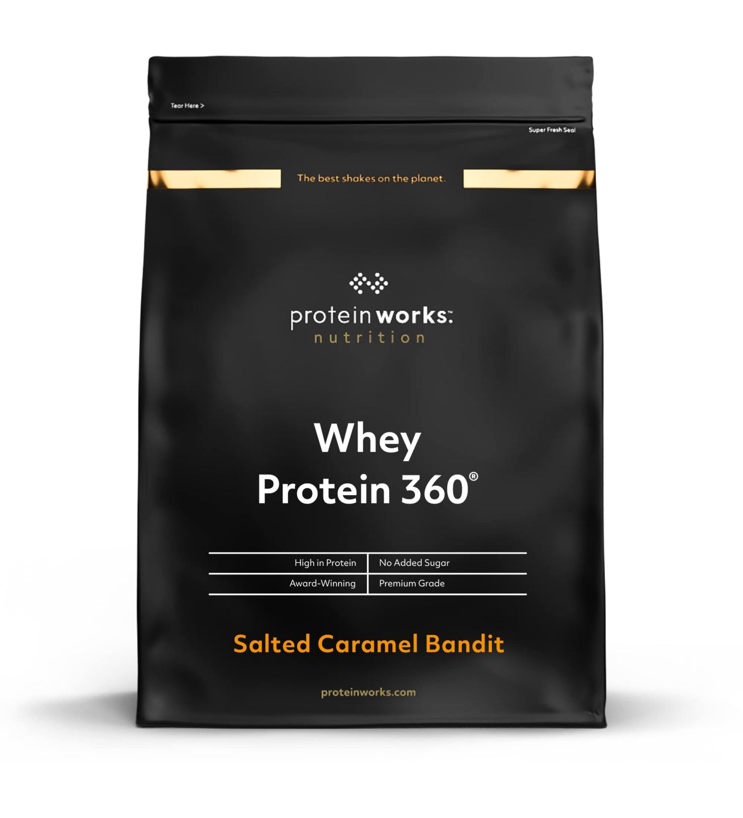 THE PROTEIN WORKS Whey Protein Powder 360 | Salted Caramel | No Added Sugar & Low Fat | Protein Blend | THE PROTEIN WORKS | 600g - Buy Online on GoSupps.com