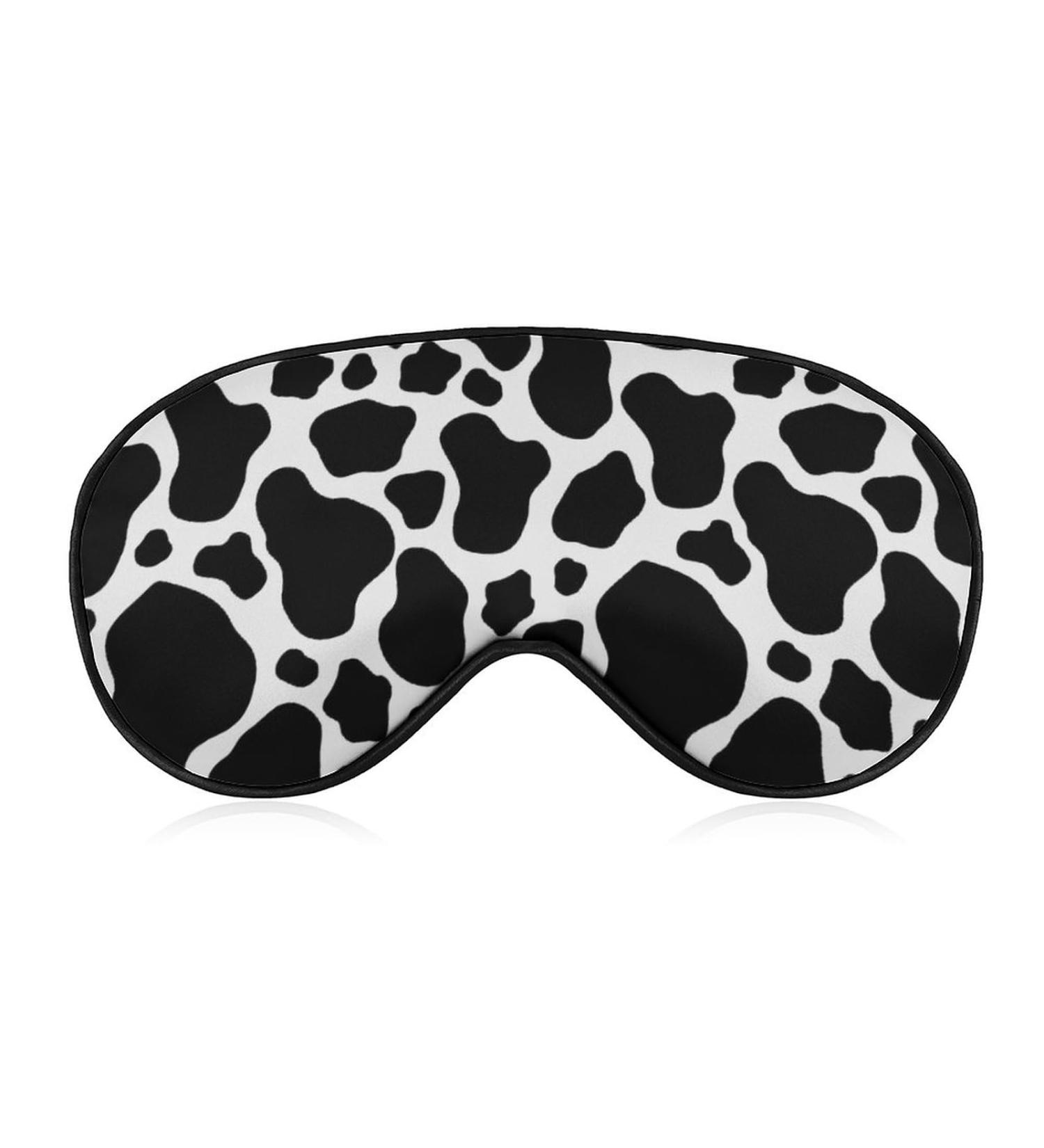 Shop Cow Print Sleep Mask - Comfortable Adjustable Eyeshade for Travel & Sleeping | Perfect for Men & Women - Buy Online on GoSupps.com