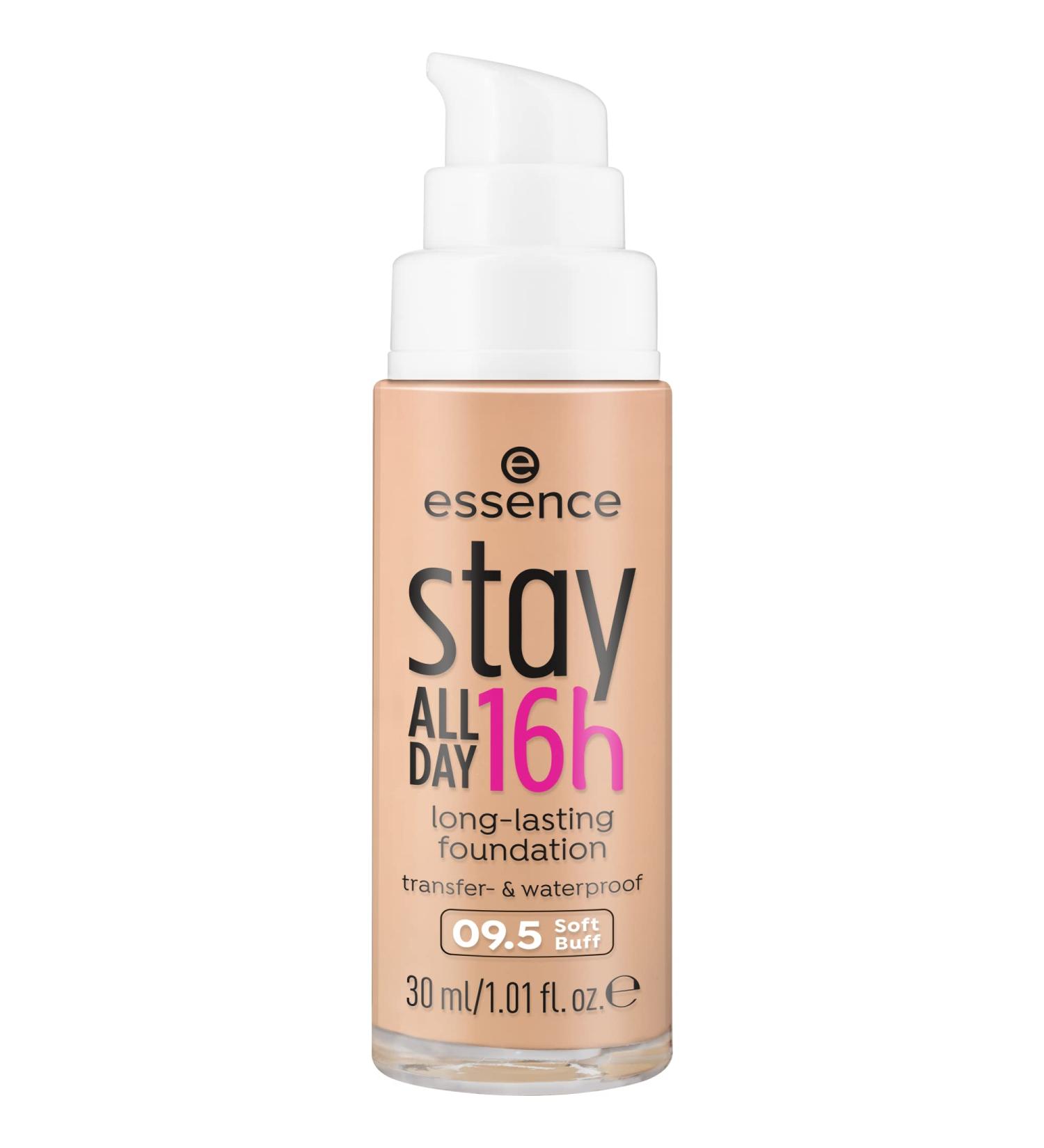 Essence Stay All Day 16h Foundation No. 09.5 Nude - Long-Lasting Matt Vegan Waterproof 30ml - Perfect for Impure Skin - Buy Online on GoSupps.com