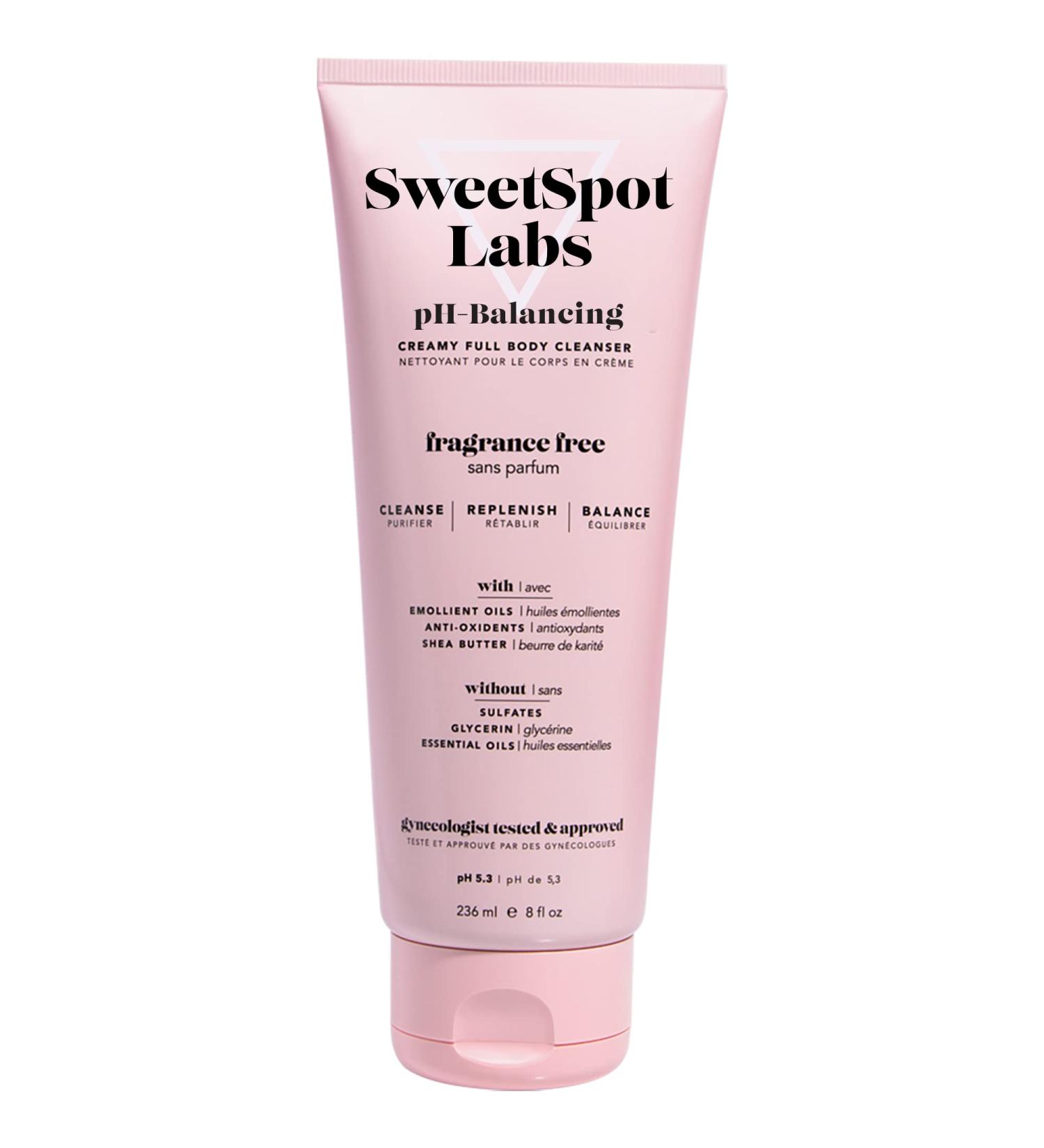 SweetSpot Labs pH Balanced Wash for Sensitive Skin | Sulfate-Free & Clean Body Wash | Gynecologist Tested & Approved | Unscented | 8 oz - Buy Online on GoSupps.com