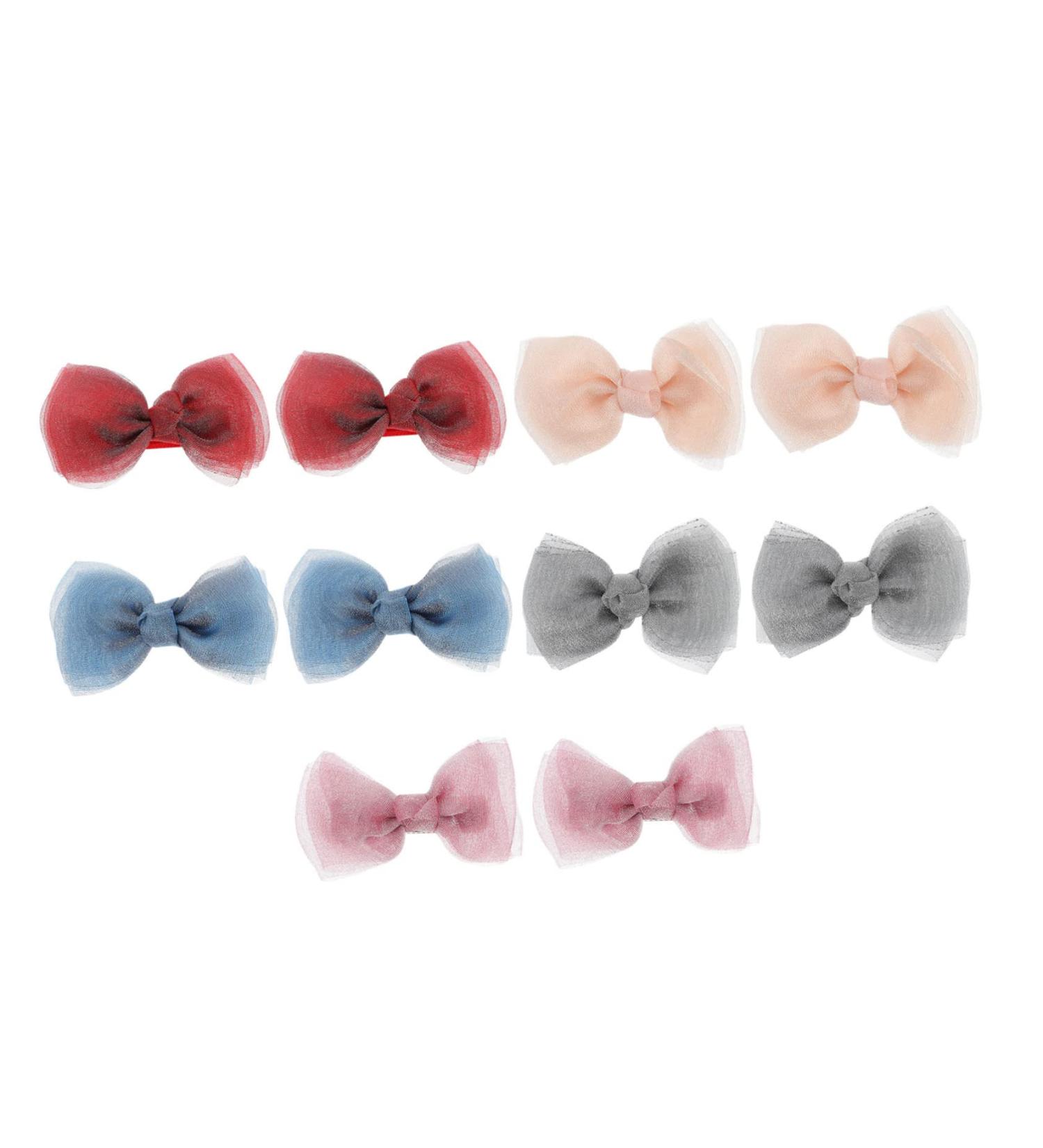 minkissy 5 Pairs Bow Hairpin Little Girl Tiara Kids Hair Clips for Girls Hair Accessories for Kids Bow Hair Clip Bow Headdress Clips Headpiece for Women Bow Hair Barrette Girl Hair Pin Miss - Buy Online on GoSupps.com