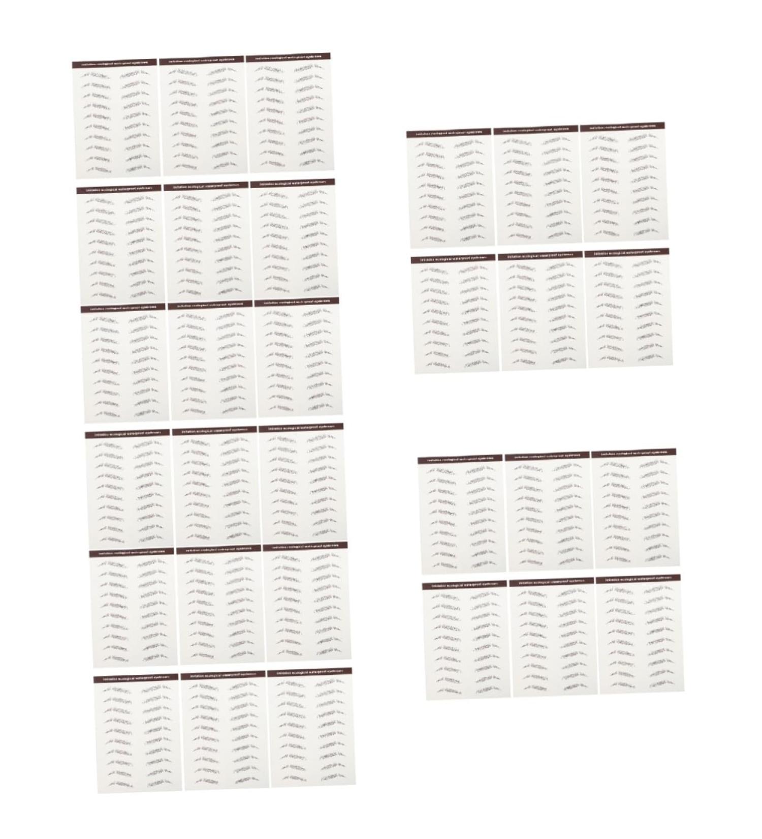 FRCOLOR 30 Pcs Eyebrow Stickers Makeup Stickers Eyebrows Imitation Eyebrow Tattoos Eyebrow Trimming Miss 5.8X1X0.1CMx5pcs Brownx5pcs - Buy Online on GoSupps.com
