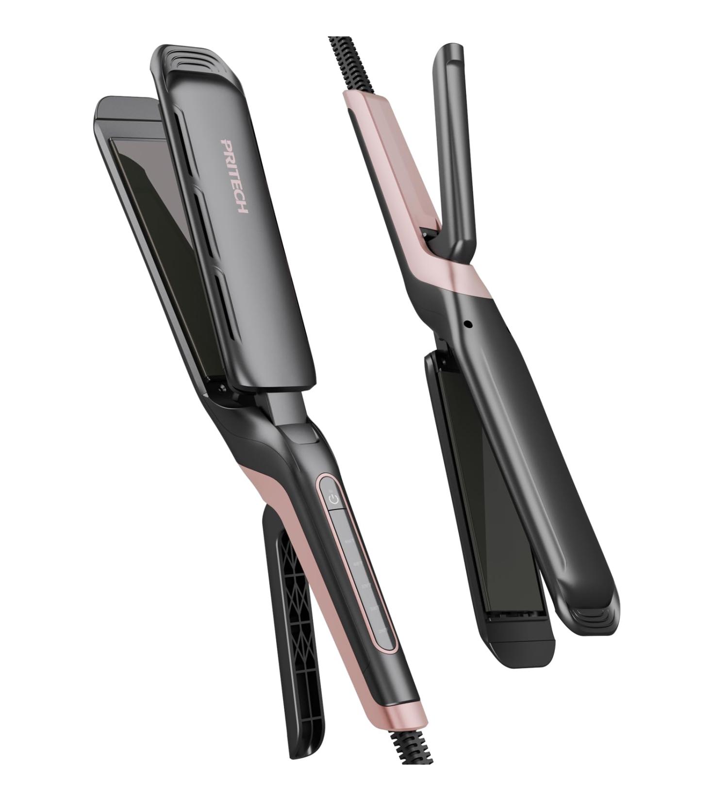 PRITECH Professional Hair Straightener - 1.77-inch Titanium Flat Iron with 5 Adjustable Temperatures Dual Voltage for Frizz-Free Hair - Shop Now - Buy Online on GoSupps.com