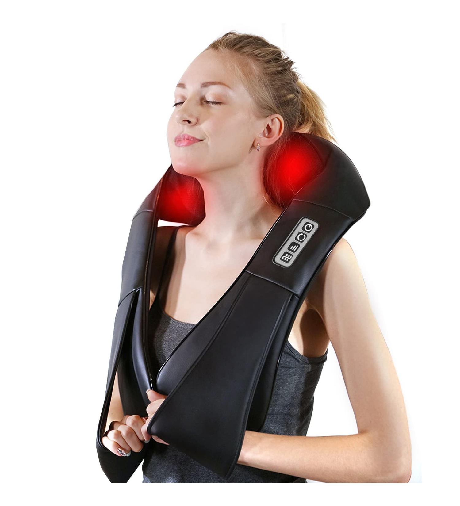Buy Laoben Neck Massager - 3 Adjustable Speeds for Pain Relief | Ideal for Car Office & Home Use - Bright Black - Buy Online on GoSupps.com