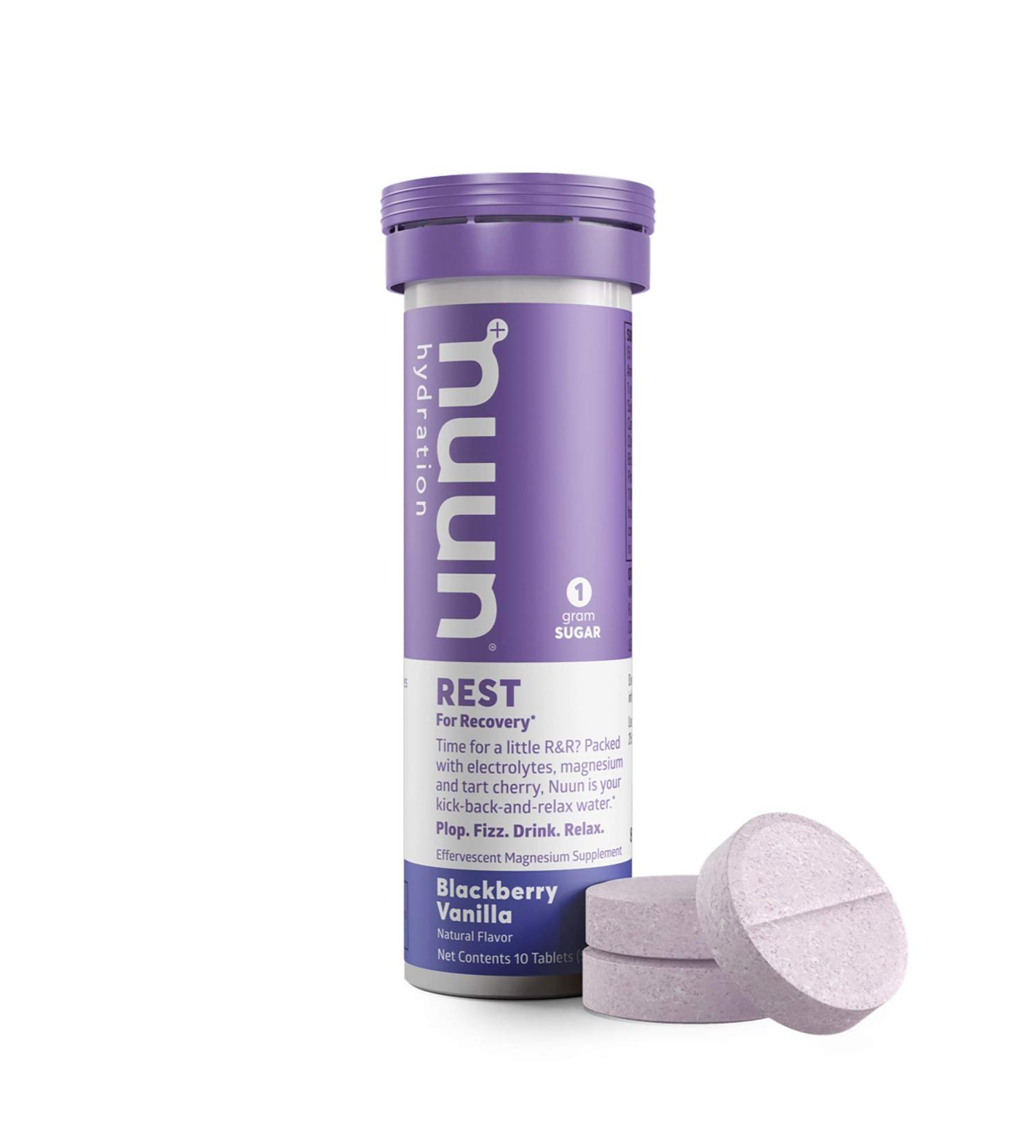 Nuun  Drink Tab Rest for Recovery BlackBerry Vanilla  10 Count - Buy Online on GoSupps.com