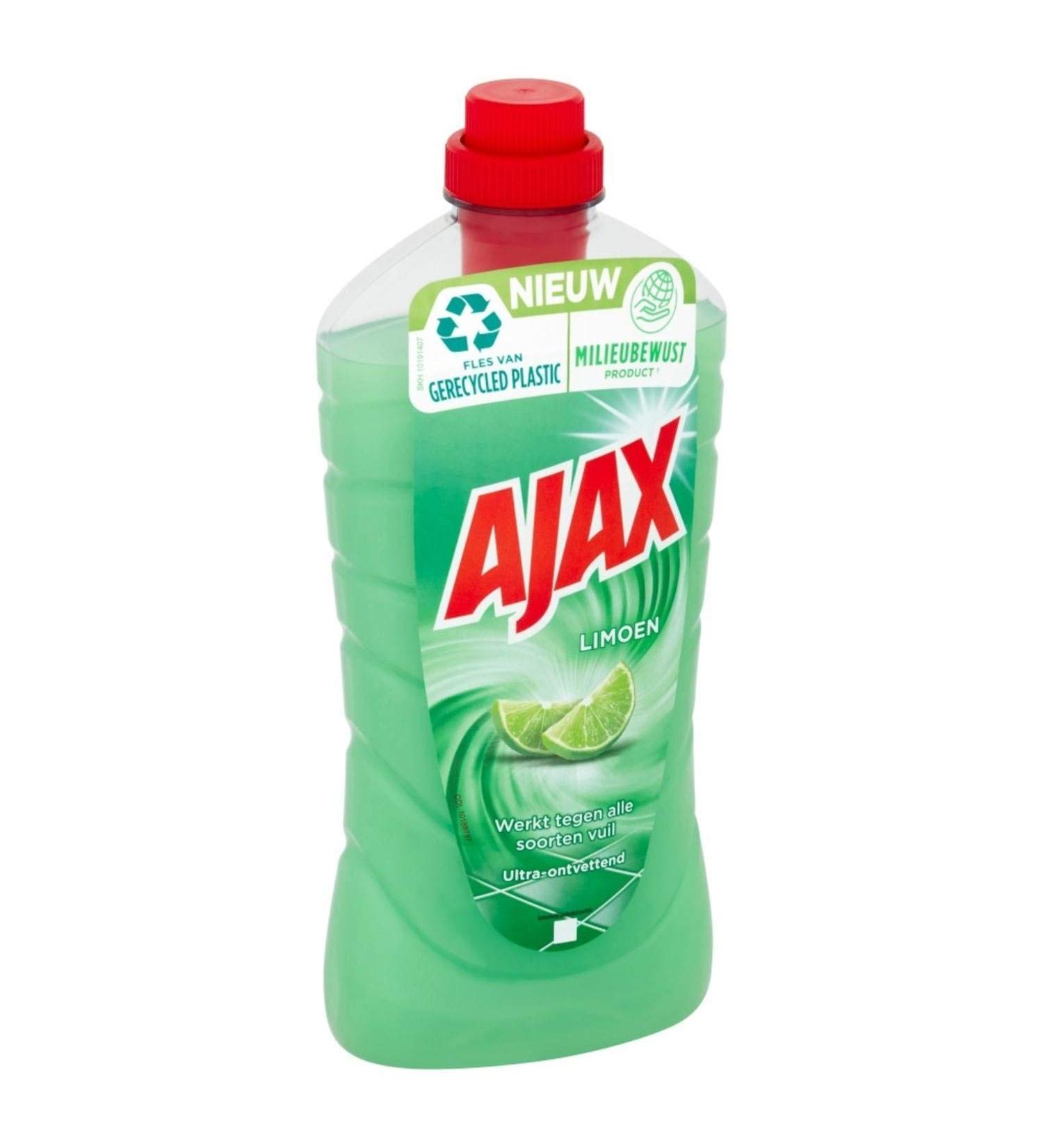 AJAX Limoen Universal Cleaner 1 Litre Pack of 8