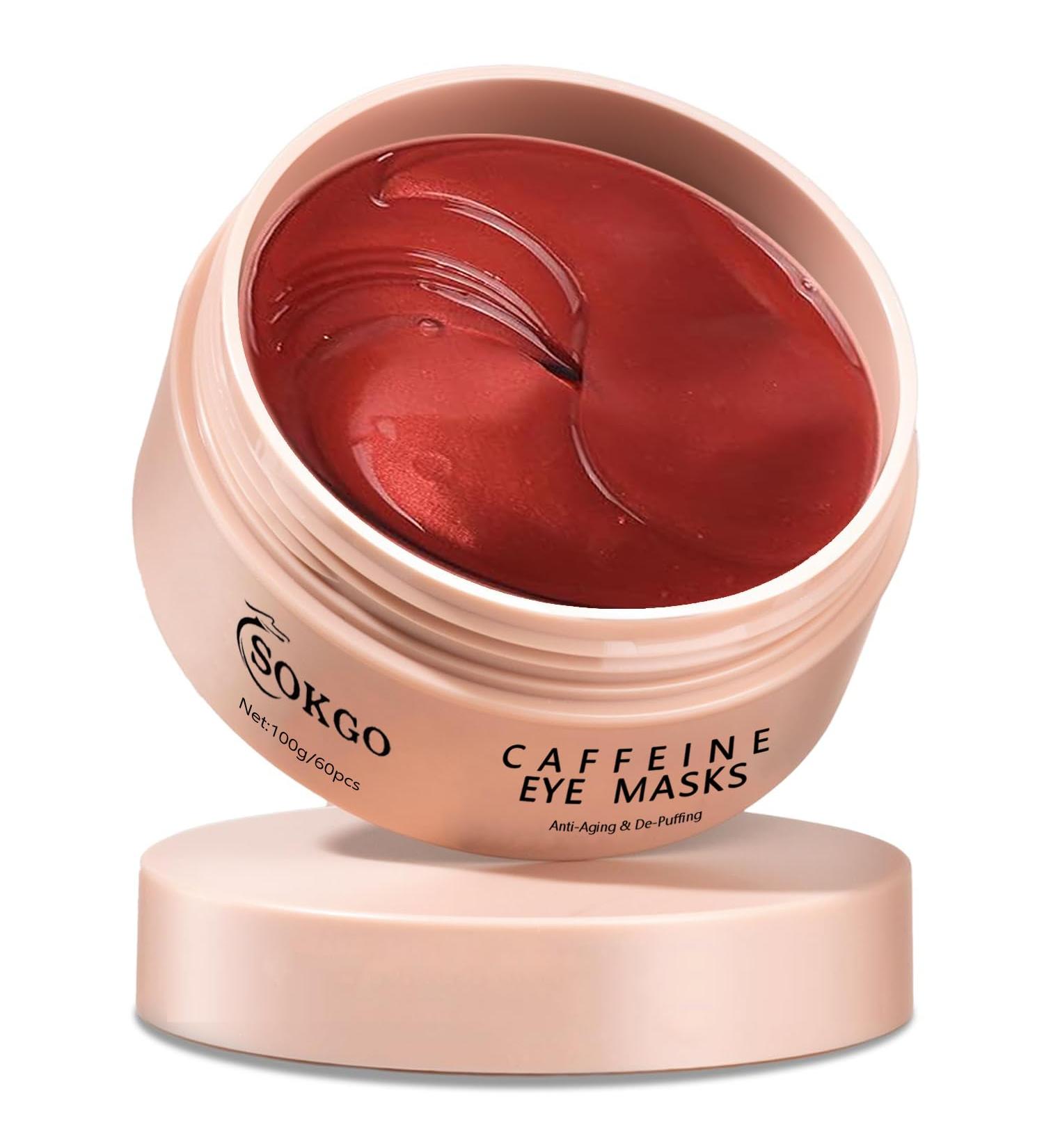 Professional Caffeine Eye Masks | Under Eye Patches for Puffy Eyes & Dark Circles | Anti-Wrinkle & Rejuvenating Eye Care - Buy Online on GoSupps.com