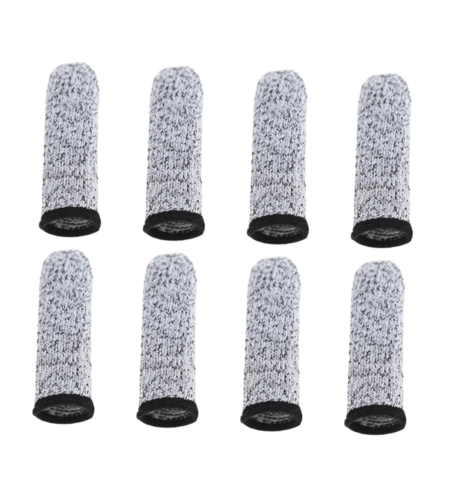 Buy GLEAVI Metal Mesh Cut Resistant Gloves - 8 Pairs for Fruit Harvesting & Quilting - Reusable Impact Protection & Finger Cots - Buy Online on GoSupps.com