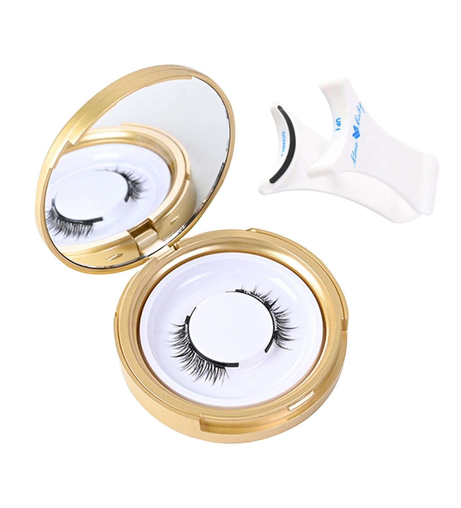 Huyath No Glue Eyelashes | False Eyelashes No Glue Needed Reusable - False Lashes Easy-to-Use Applicator Long-Lasting Eye-Enhancing Beauty Accessory For Women & Girls - Buy Online on GoSupps.com