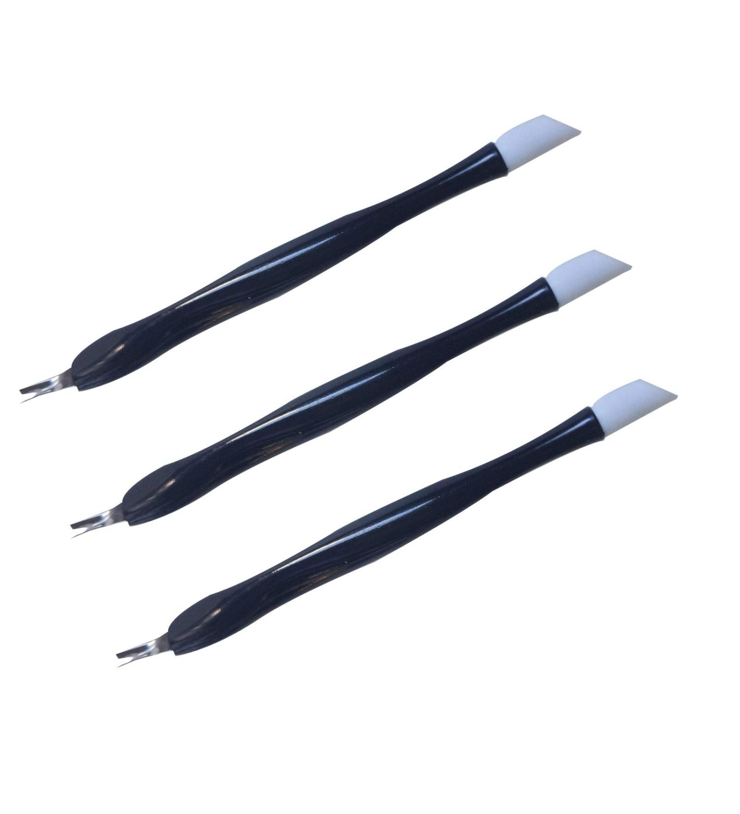 MUXIOM Cuticle Trimmer Pusher Remover - Gentle Rubber Tip - 3pcs - Buy Online on GoSupps.com